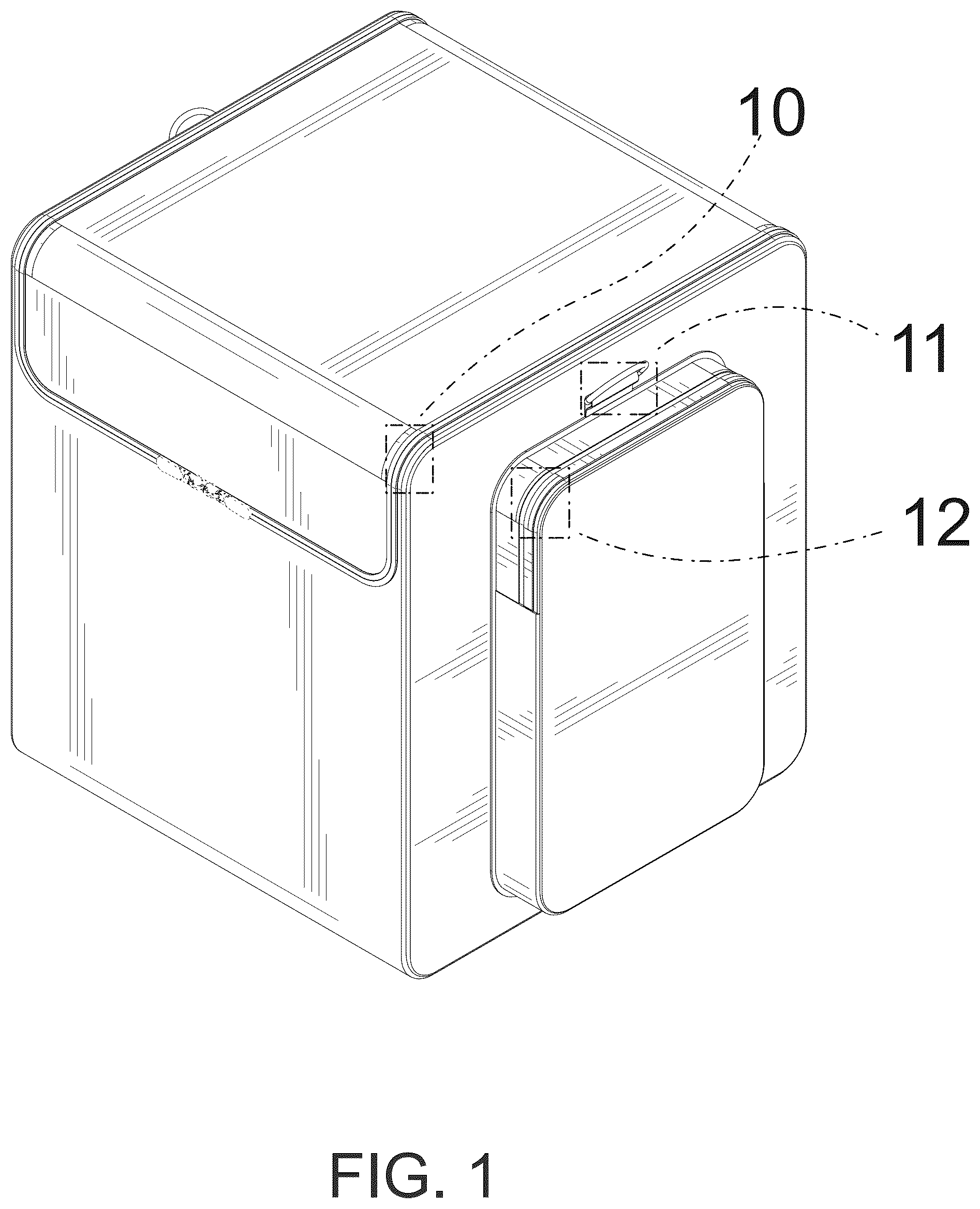 Patent USD1076421 Figure 1 – Speaker storage bag