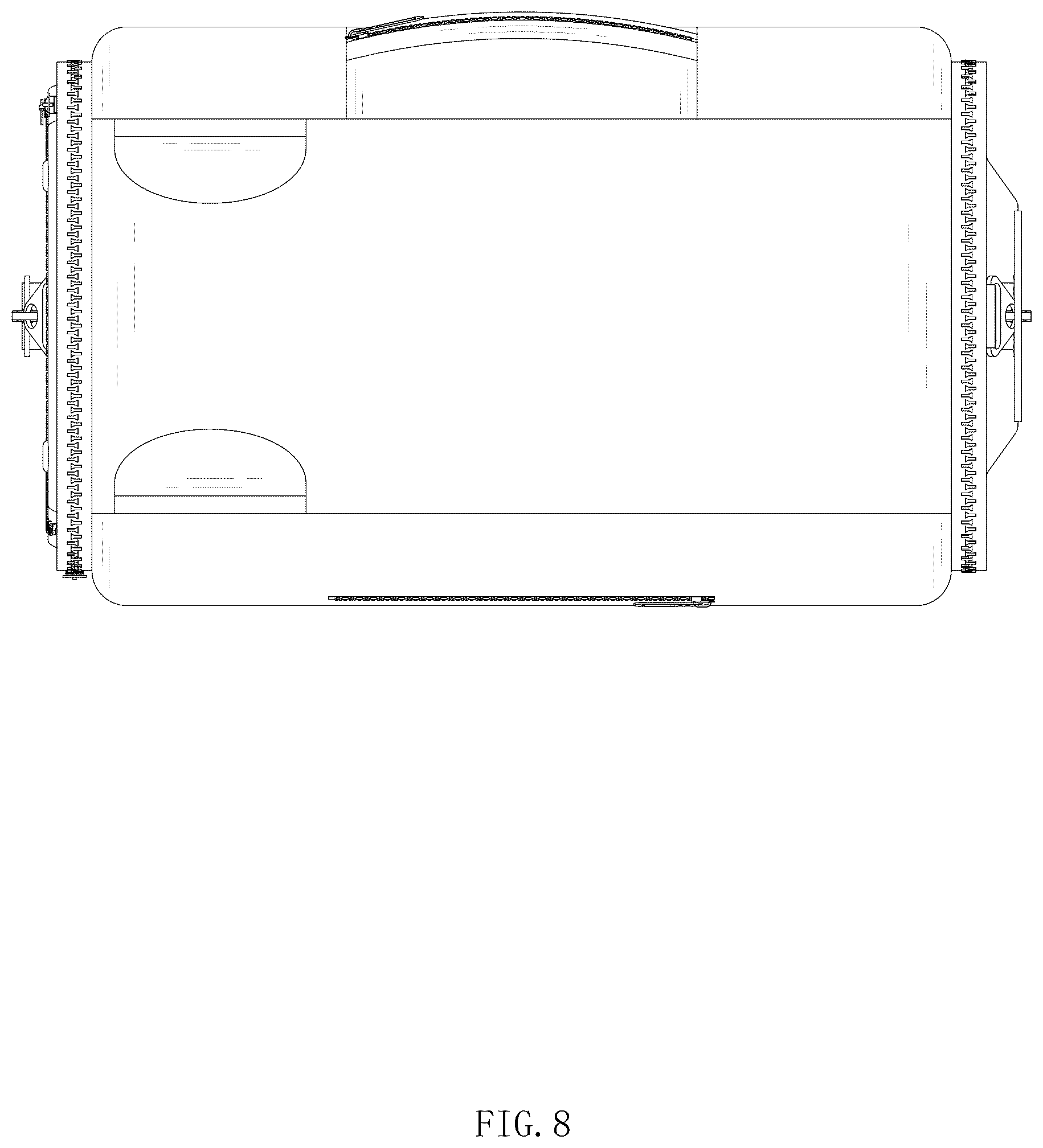 Patent USD1076422 Figure 8 – Garment duffle bag