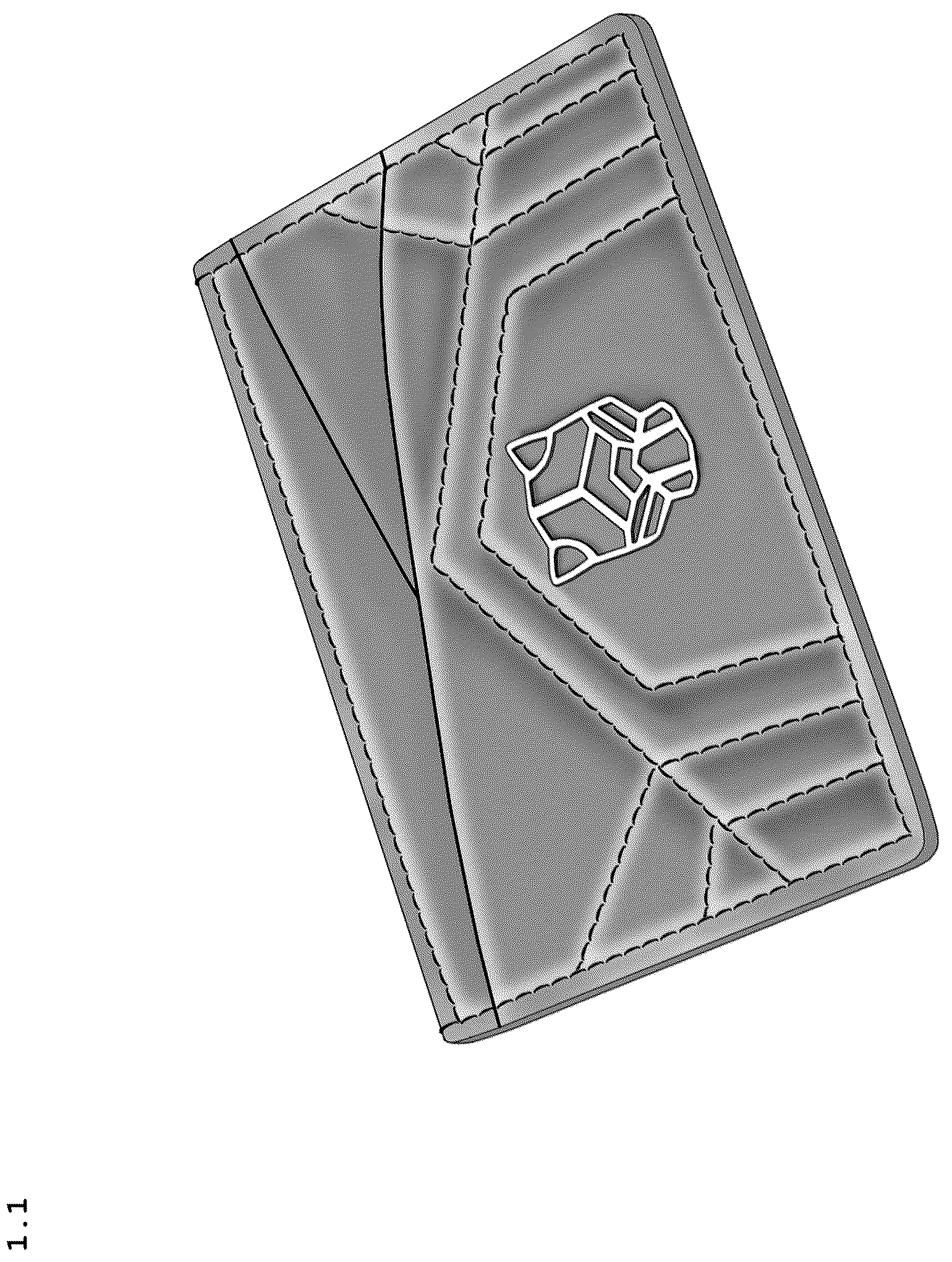 Patent USD1076424 Figure 1 – Card case