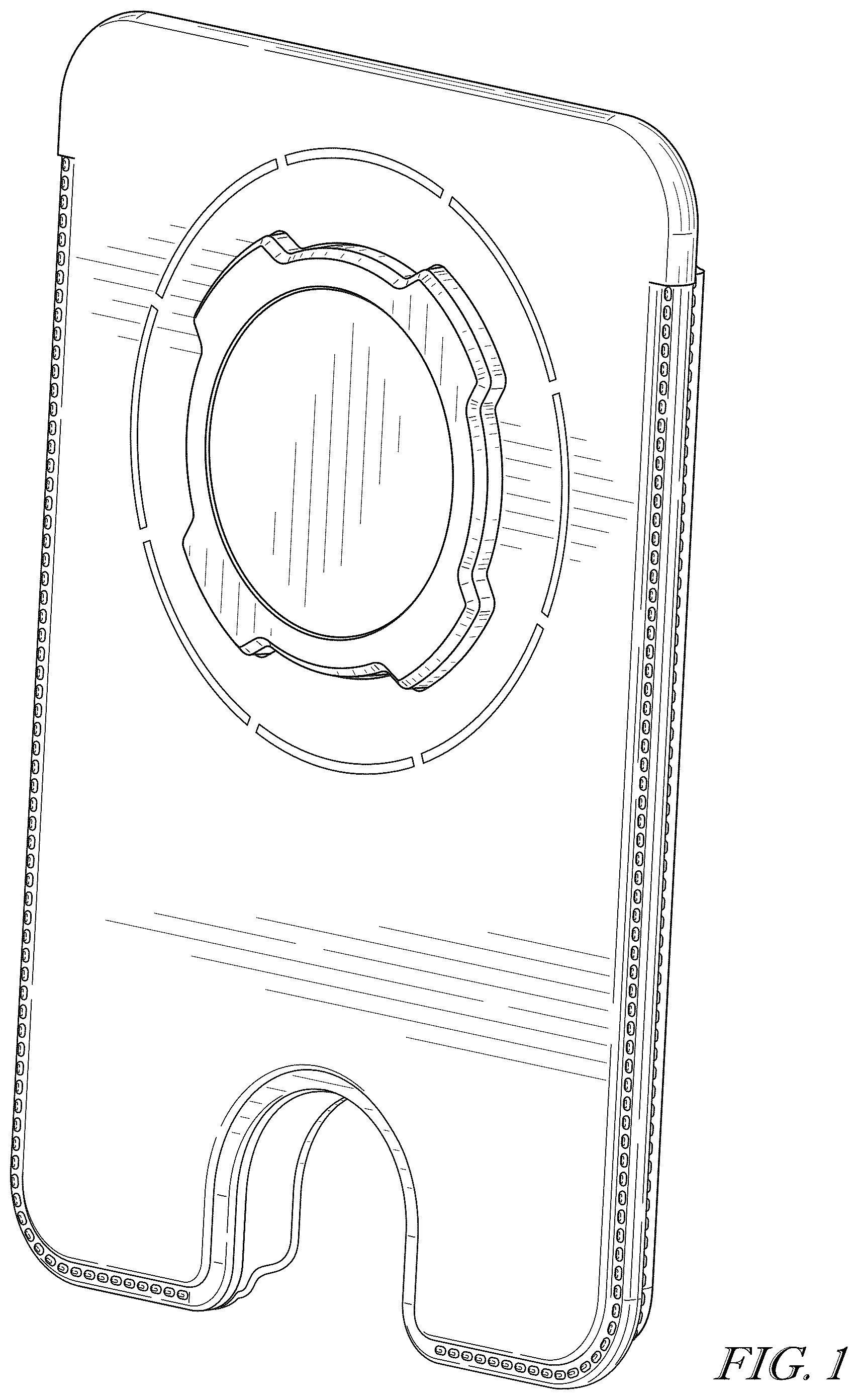 Patent USD1076425 Figure 1 – Wallet attachment