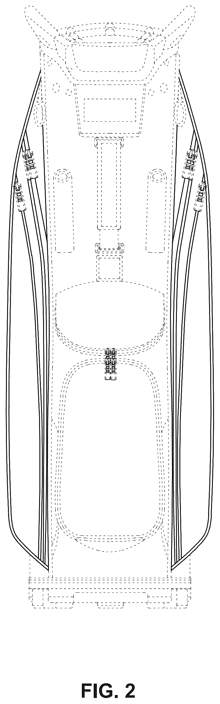 Patent USD1076427 Figure 2 – Golf bag
