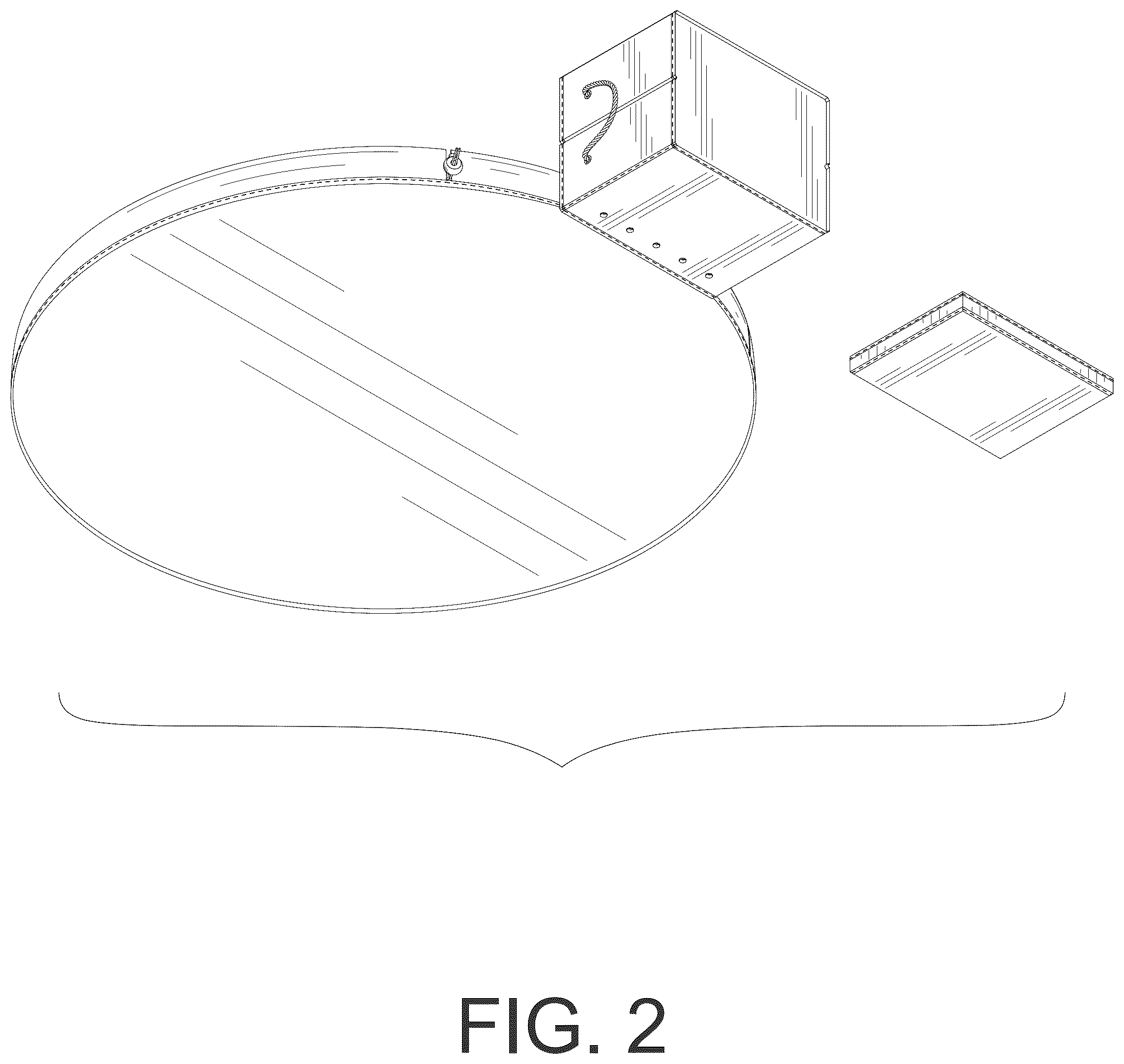 Patent USD1076429 Figure 2 – Toy storage box with play mat