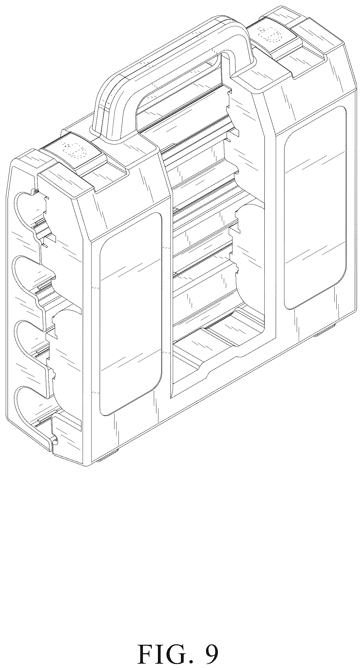 Patent USD1076431 Figure 9 – Trowel box