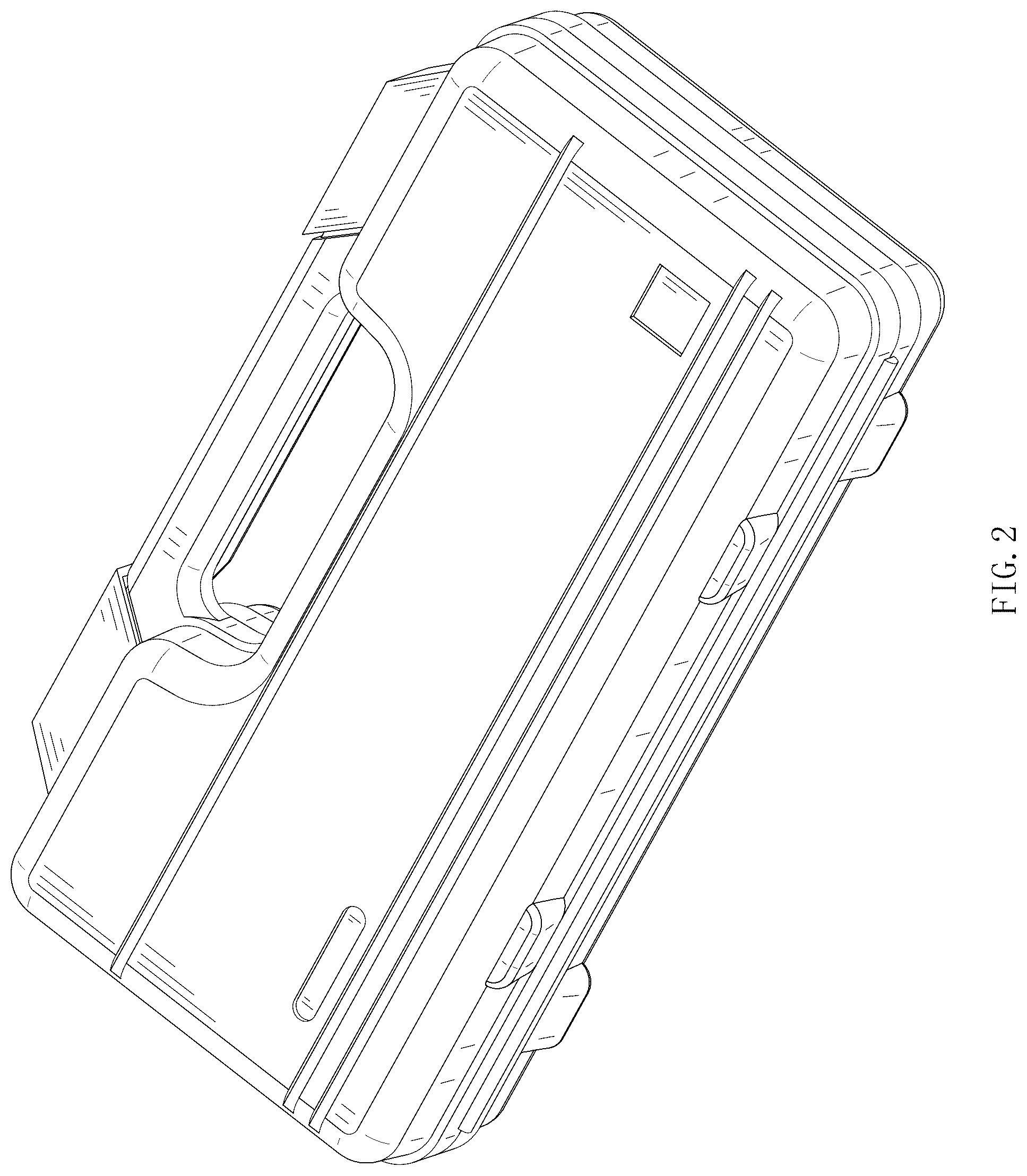 Patent USD1076433 Figure 2 – Toolbox