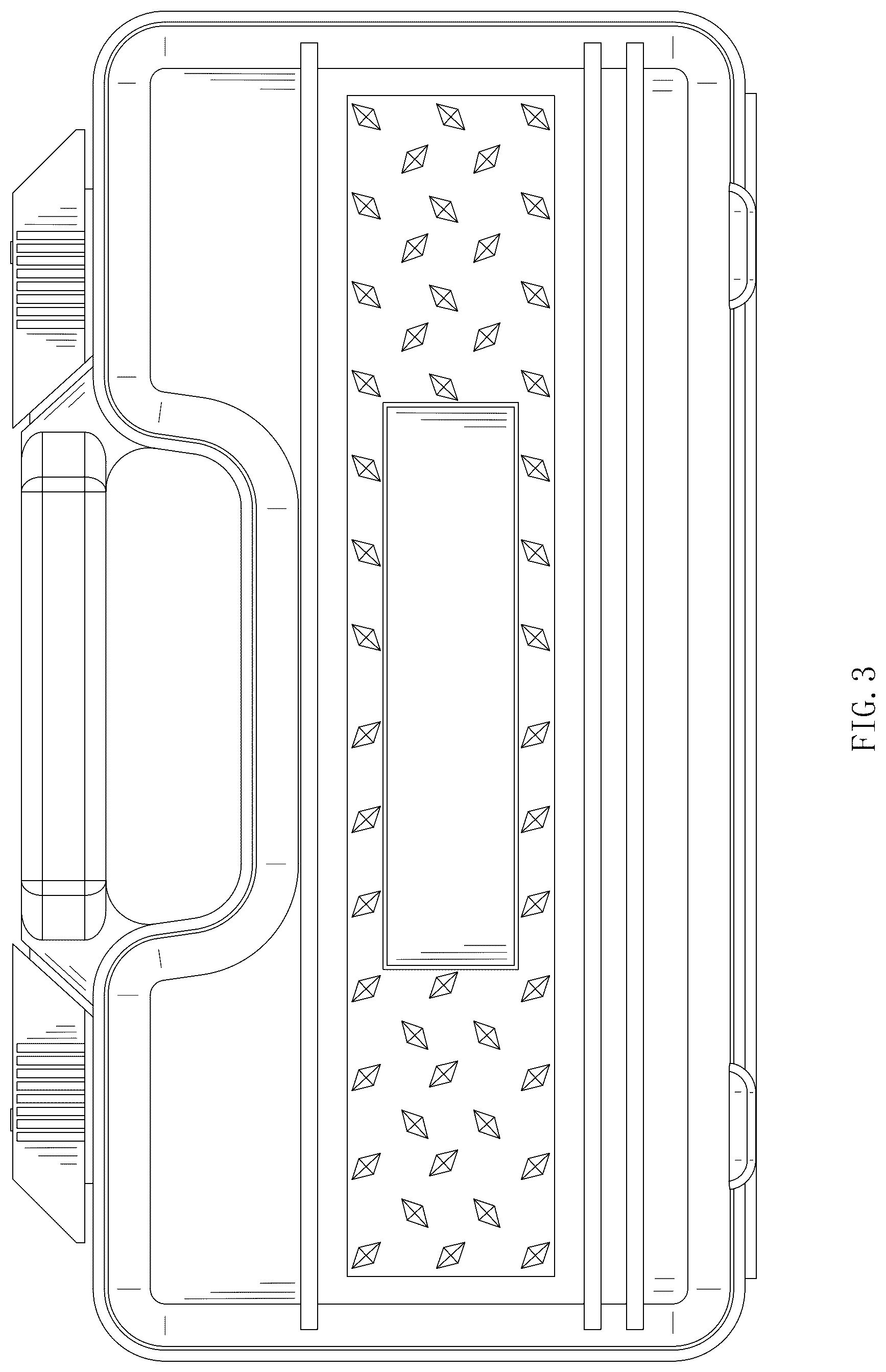 Patent USD1076433 Figure 3 – Toolbox