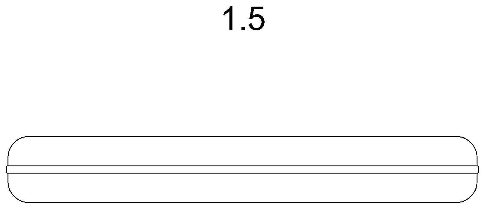 Patent USD1076434 Figure 5 – Case for television receiver