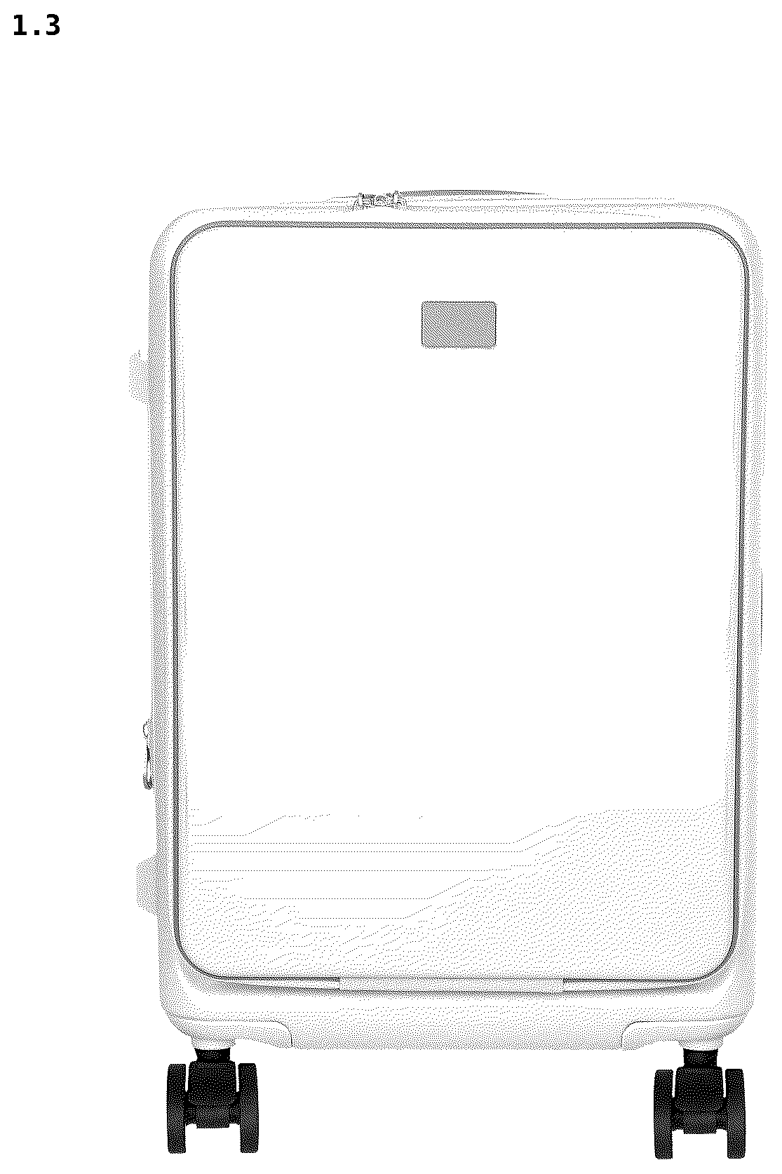 Patent USD1076435 Figure 3 – Suitcase