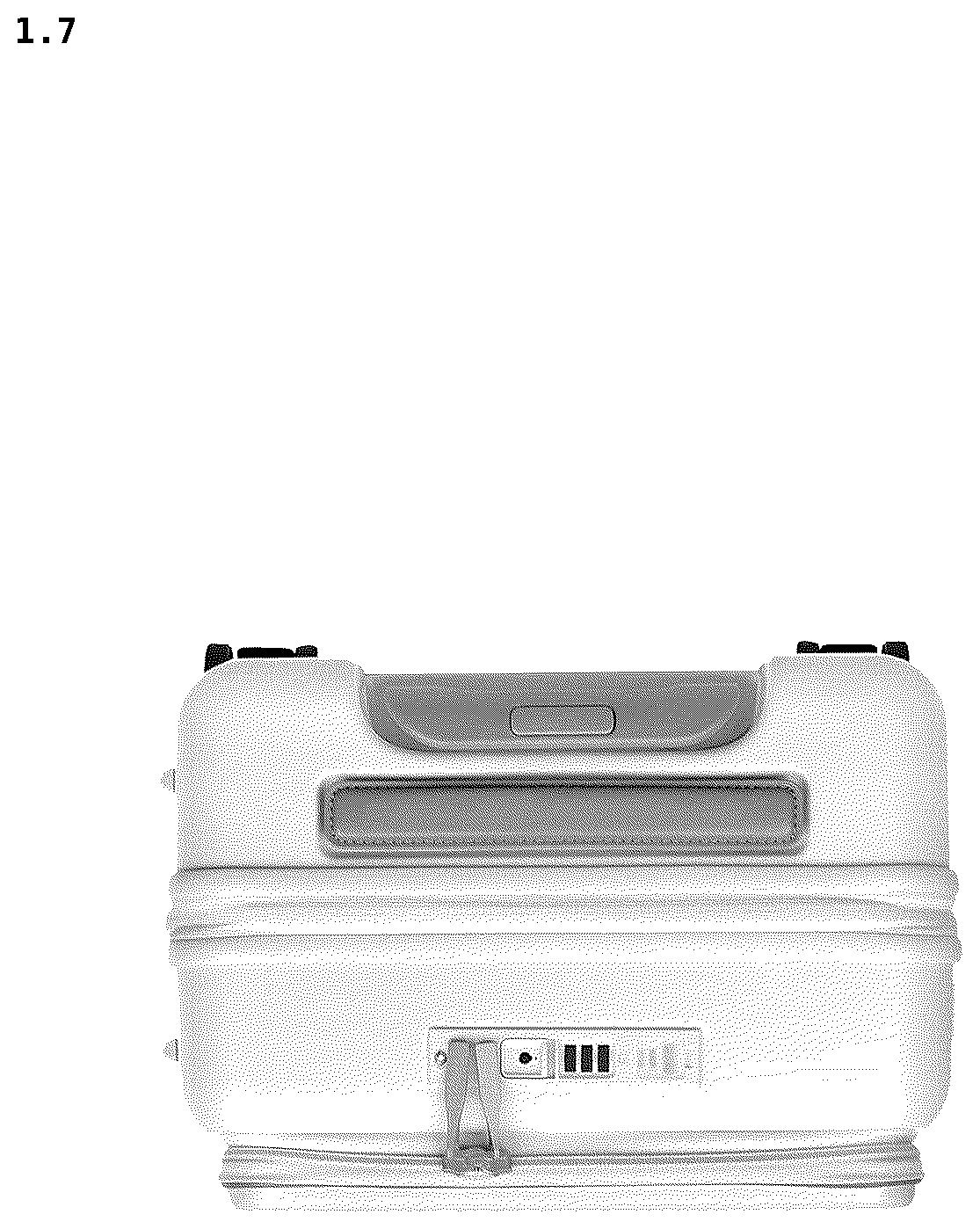 Patent USD1076435 Figure 7 – Suitcase