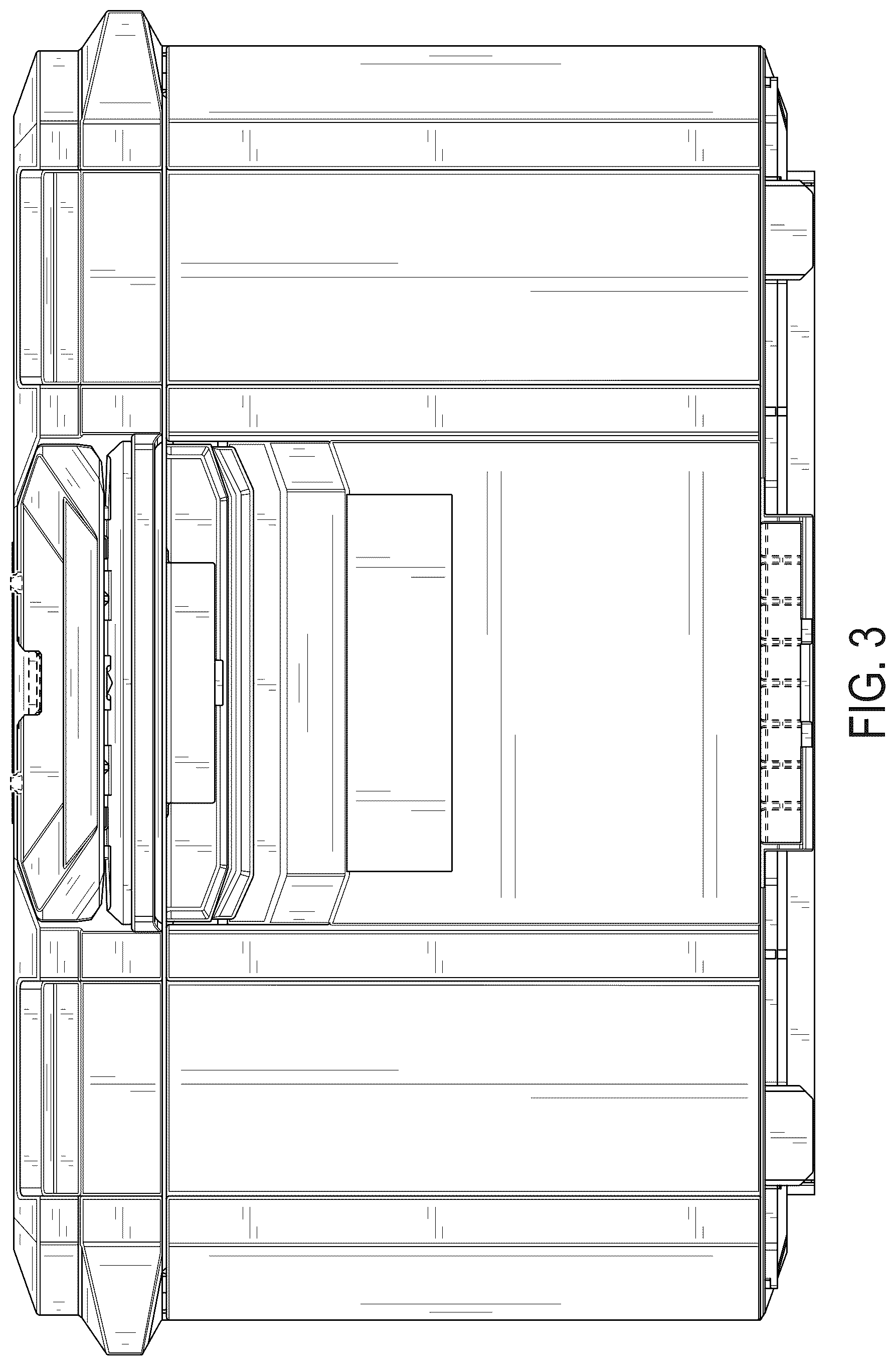 Patent USD1076436 Figure 3 – Drawered storage unit