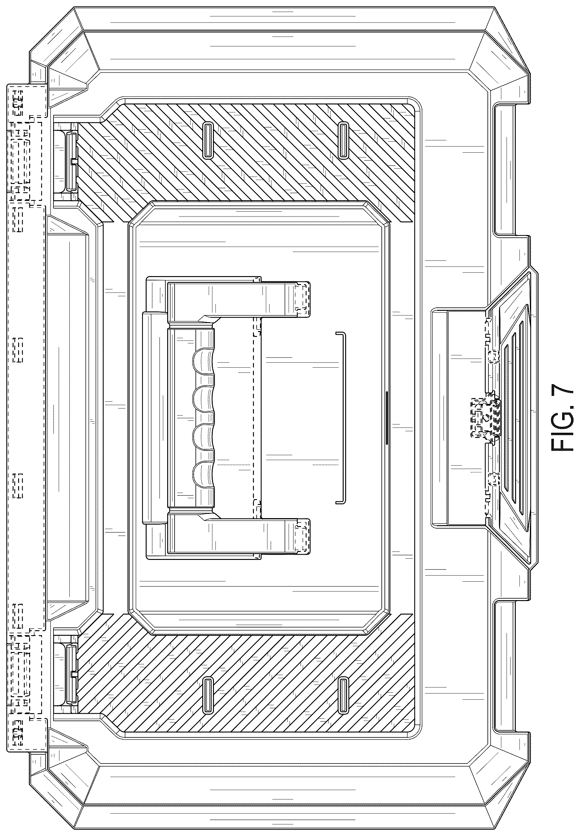 Patent USD1076436 Figure 7 – Drawered storage unit