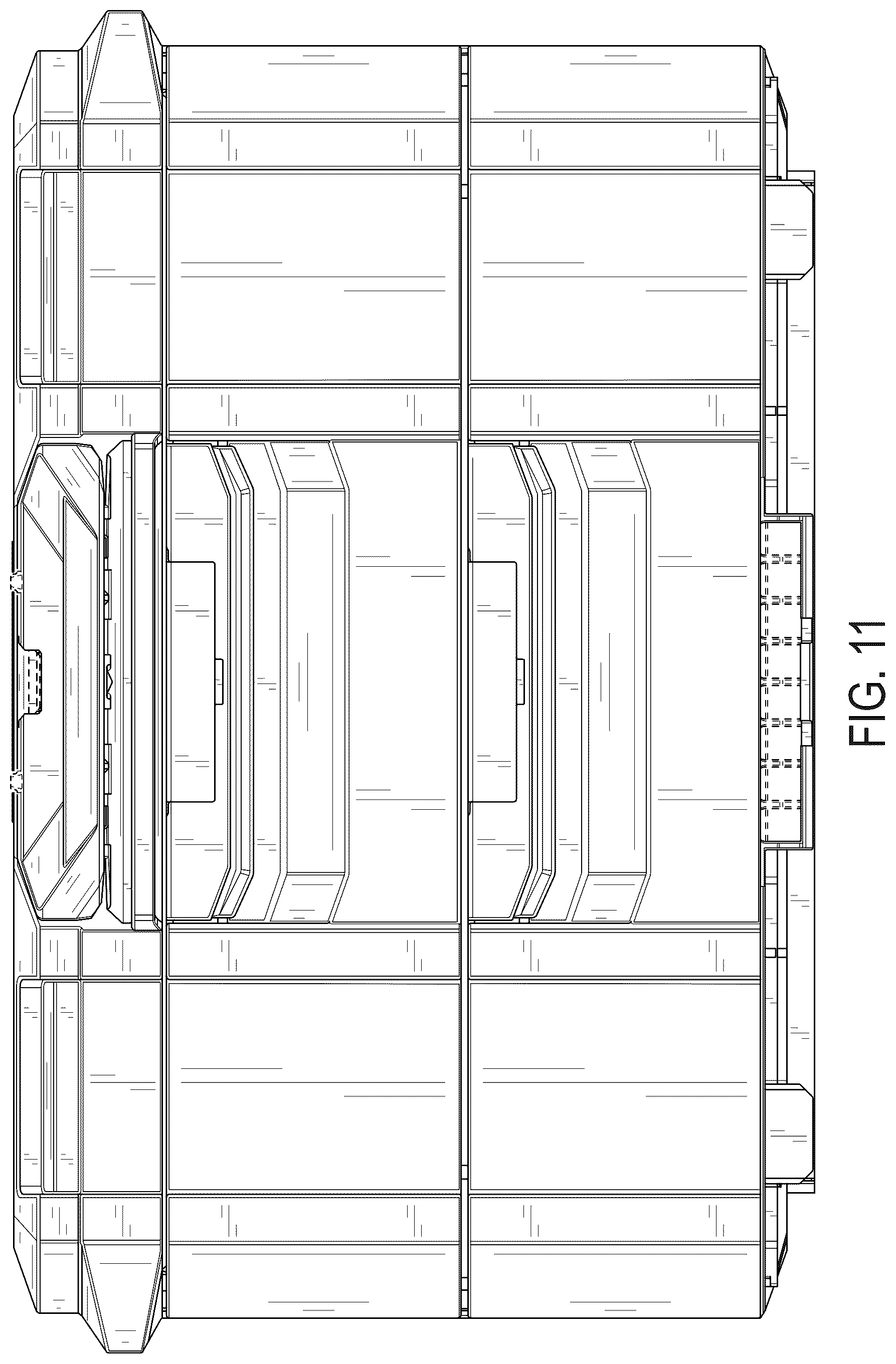 Patent USD1076436 Figure 11 – Drawered storage unit