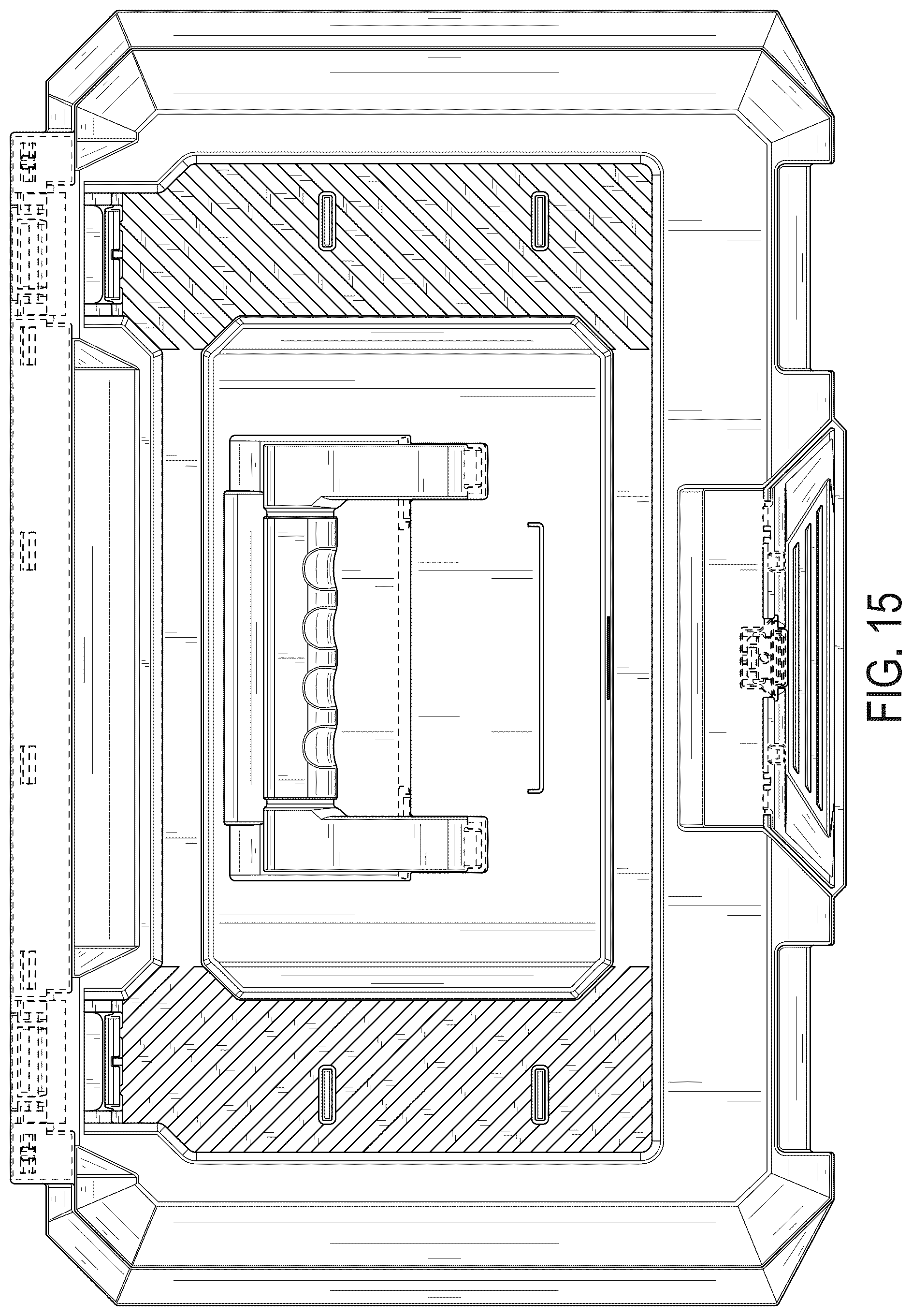 Patent USD1076436 Figure 15 – Drawered storage unit