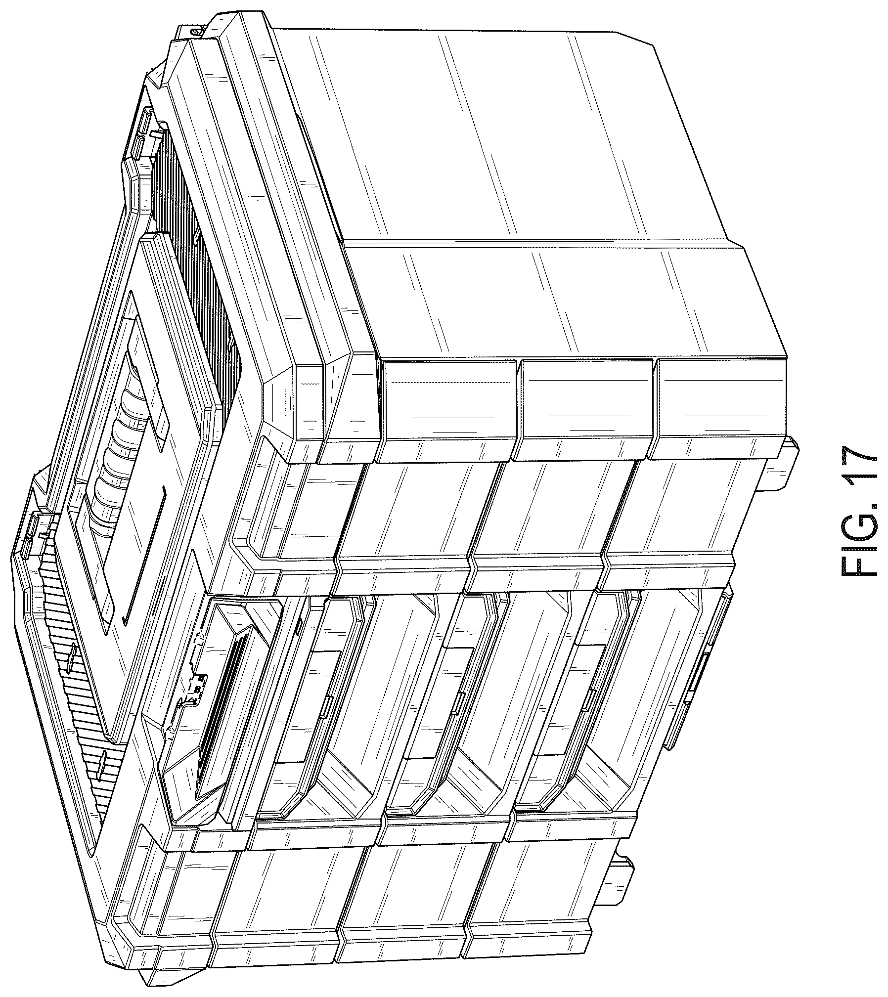 Patent USD1076436 Figure 17 – Drawered storage unit