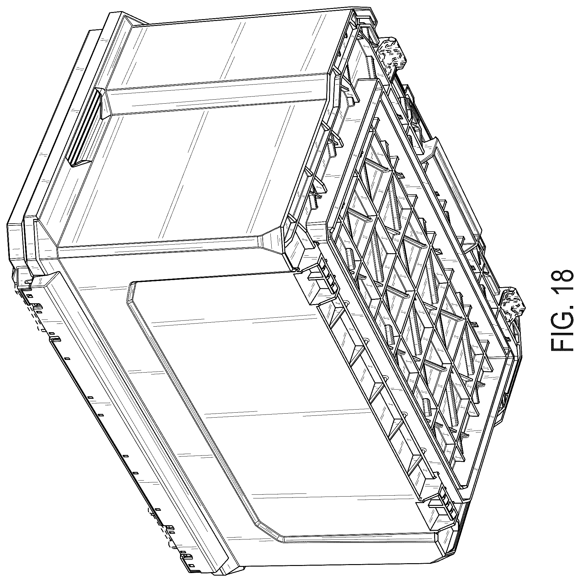 Patent USD1076436 Figure 18 – Drawered storage unit