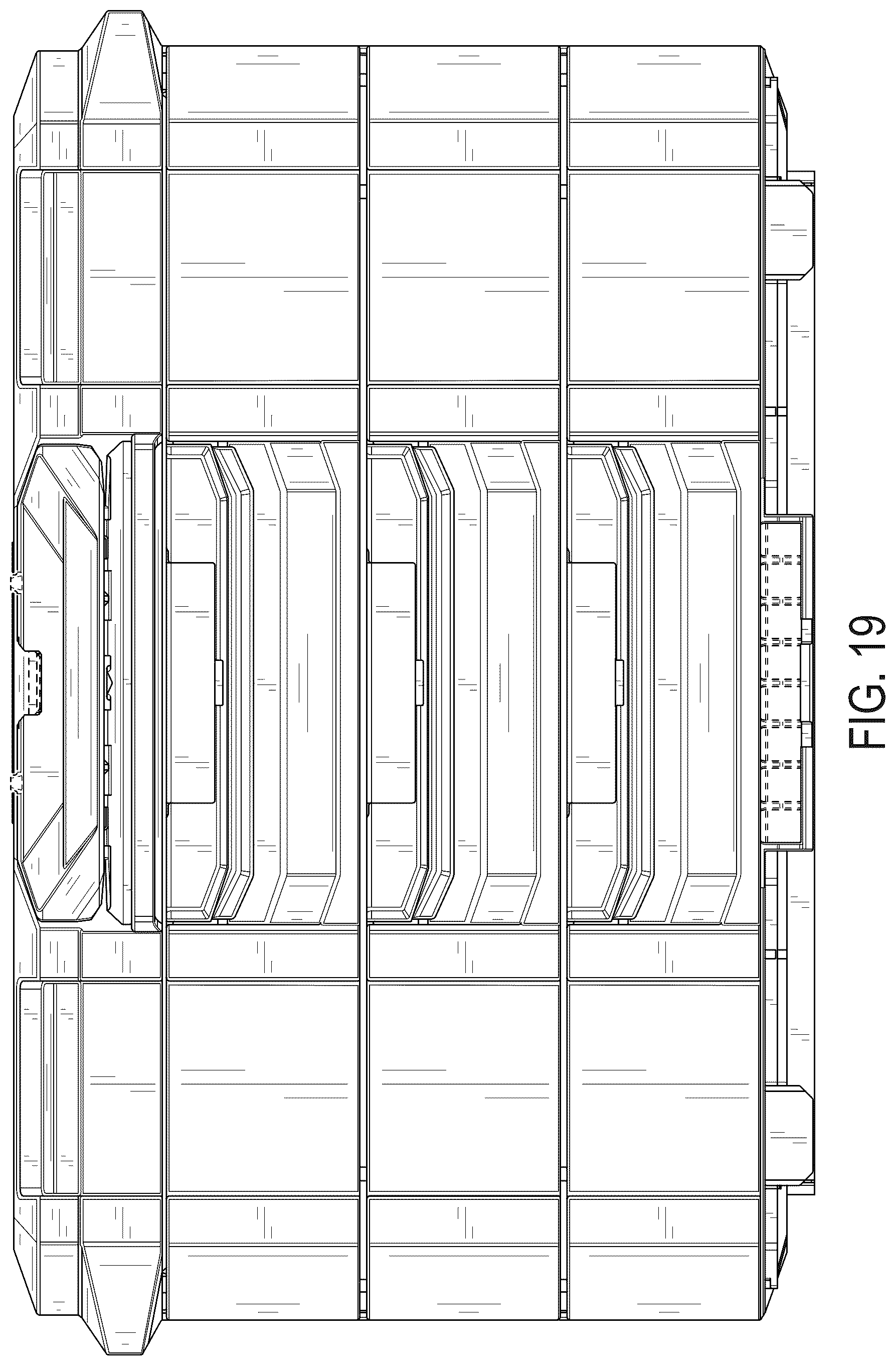 Patent USD1076436 Figure 19 – Drawered storage unit