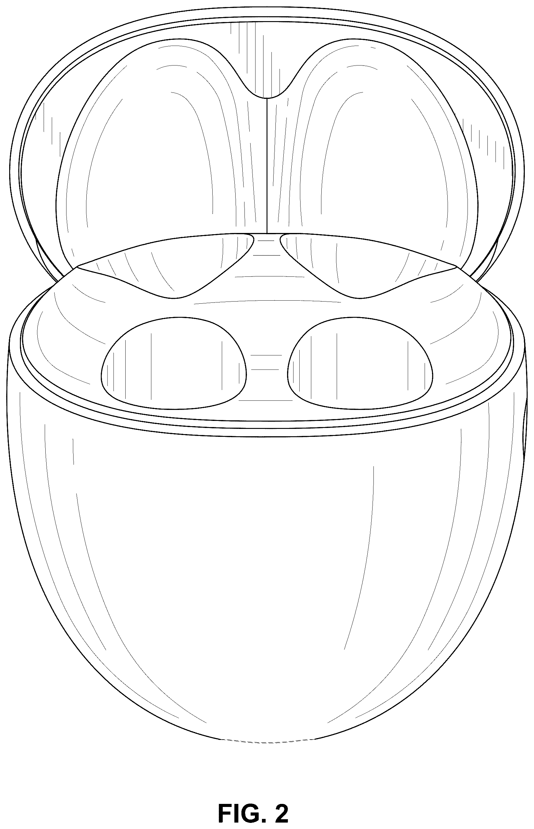 Patent USD1076438 Figure 2 – Earphone case