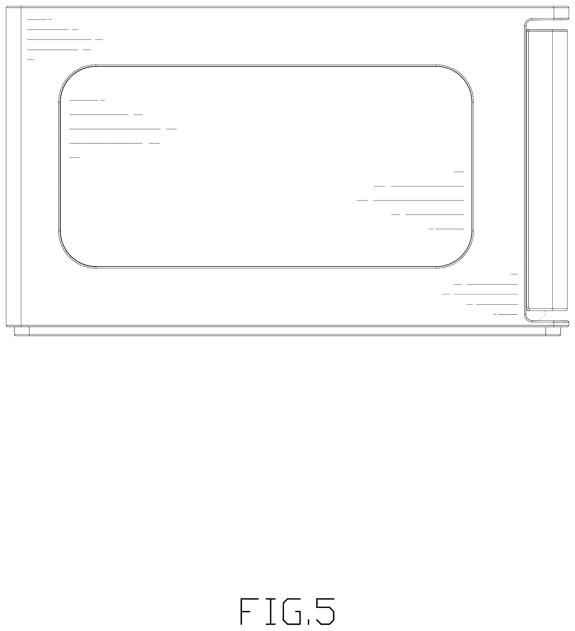 Patent USD1076441 Figure 5 – Drawer unit
