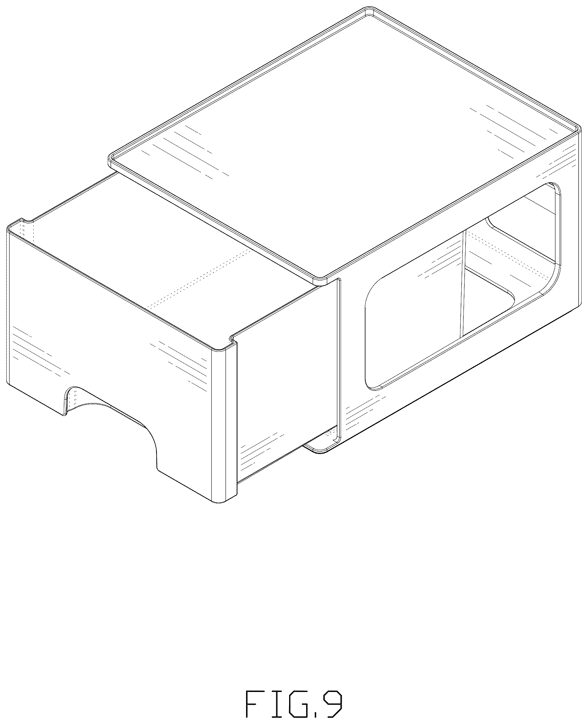 Patent USD1076441 Figure 9 – Drawer unit