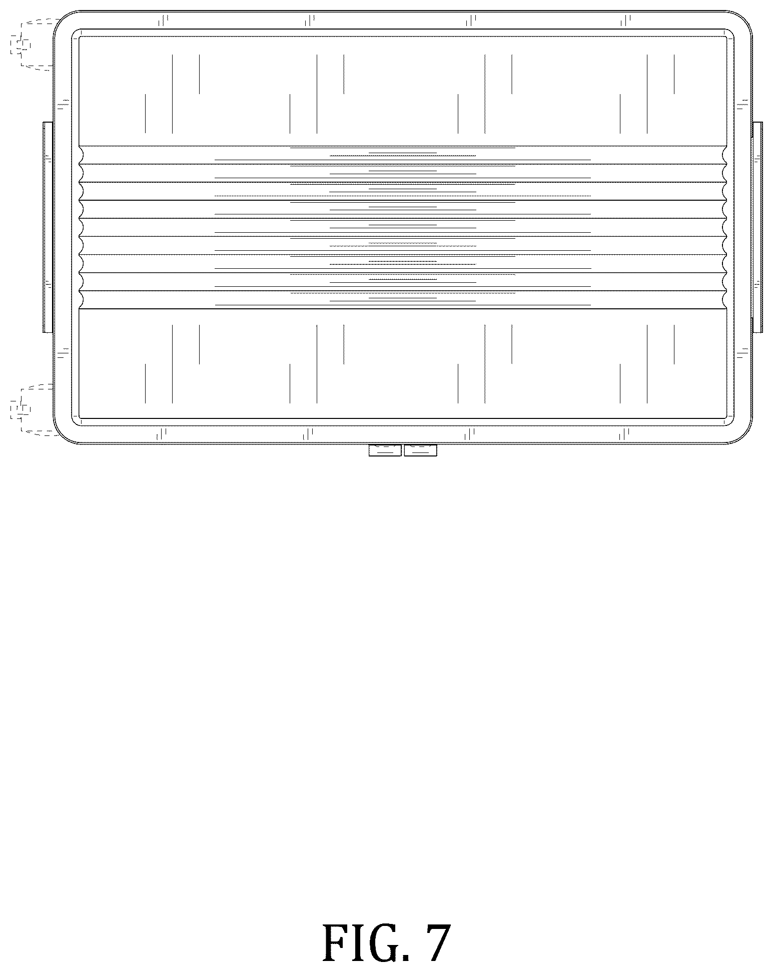 Patent USD1076443 Figure 7 – Set of foldable storage bins