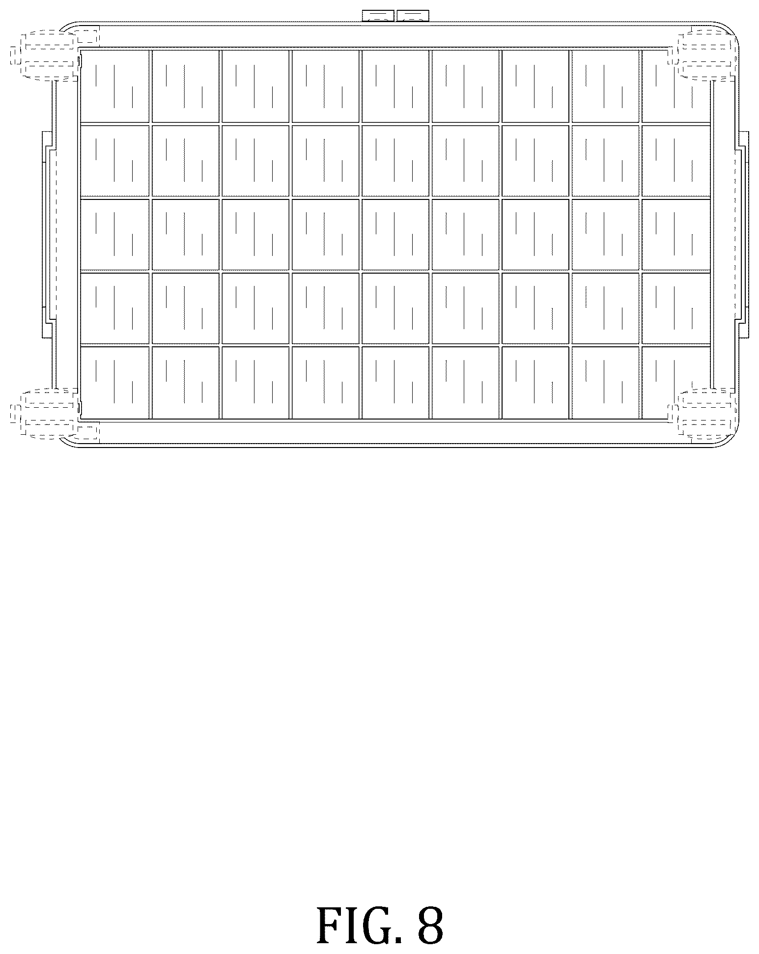Patent USD1076443 Figure 8 – Set of foldable storage bins