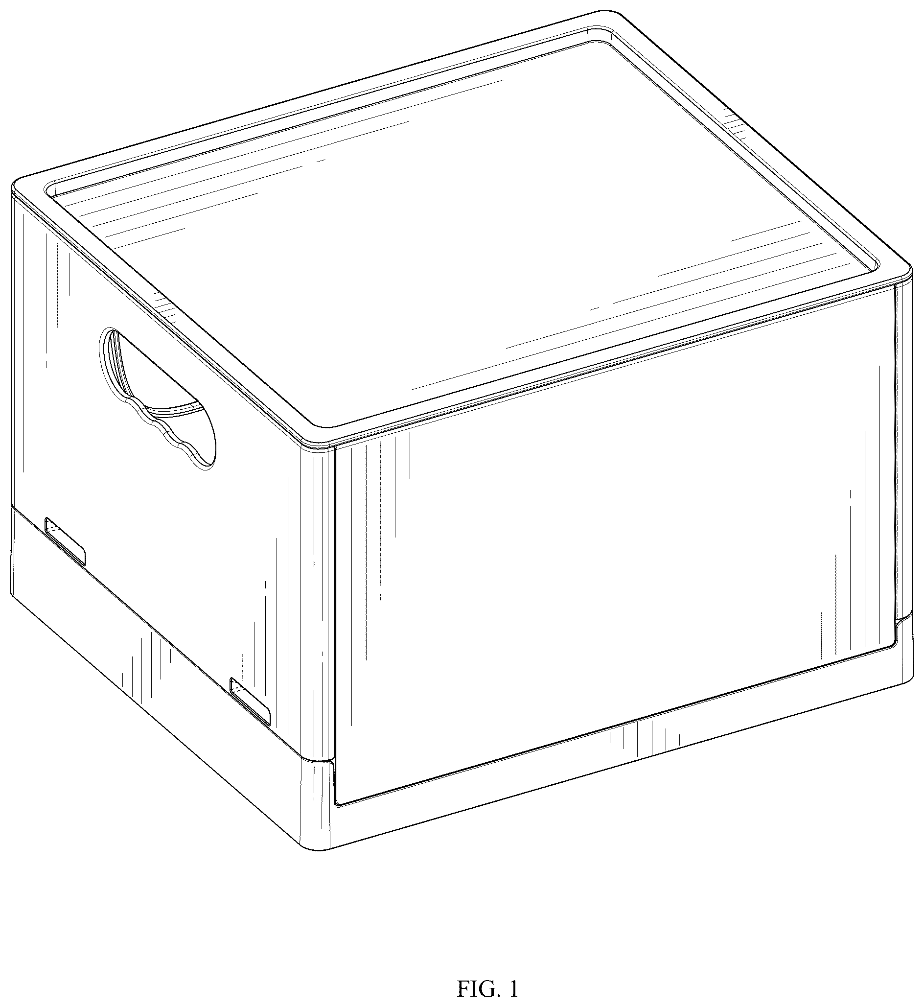 Patent USD1076444 — Foldable storage box — Figure 1