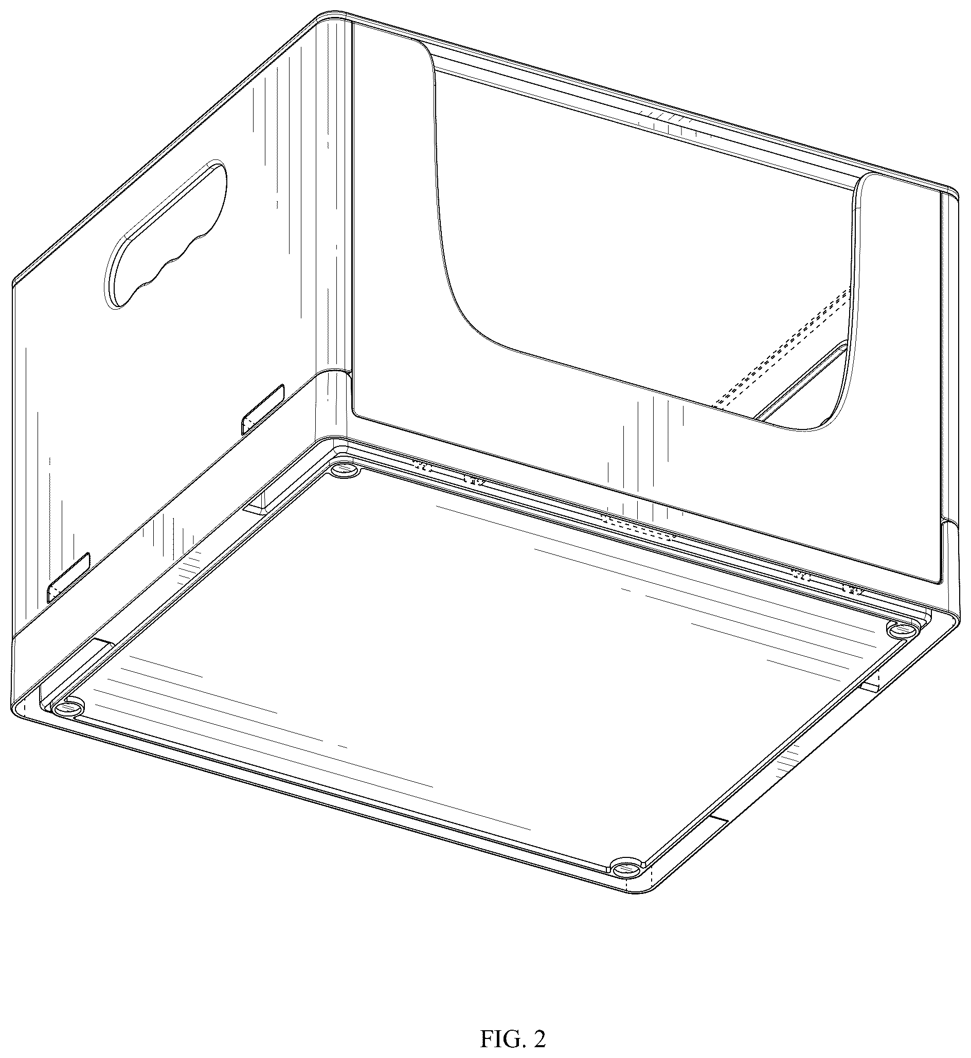 Patent USD1076444 Figure 2 – Foldable storage box