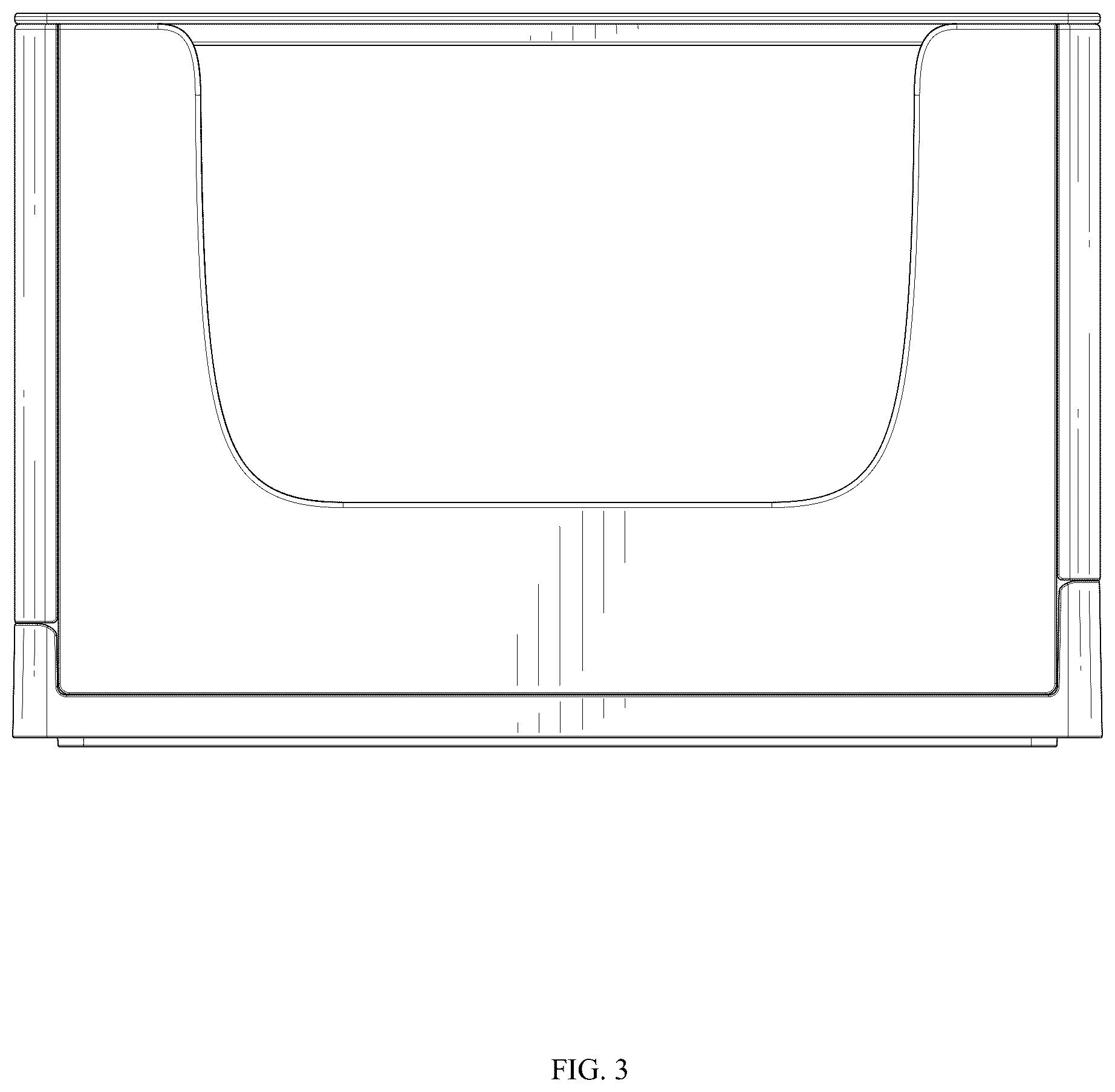 Patent USD1076444 Figure 3 – Foldable storage box