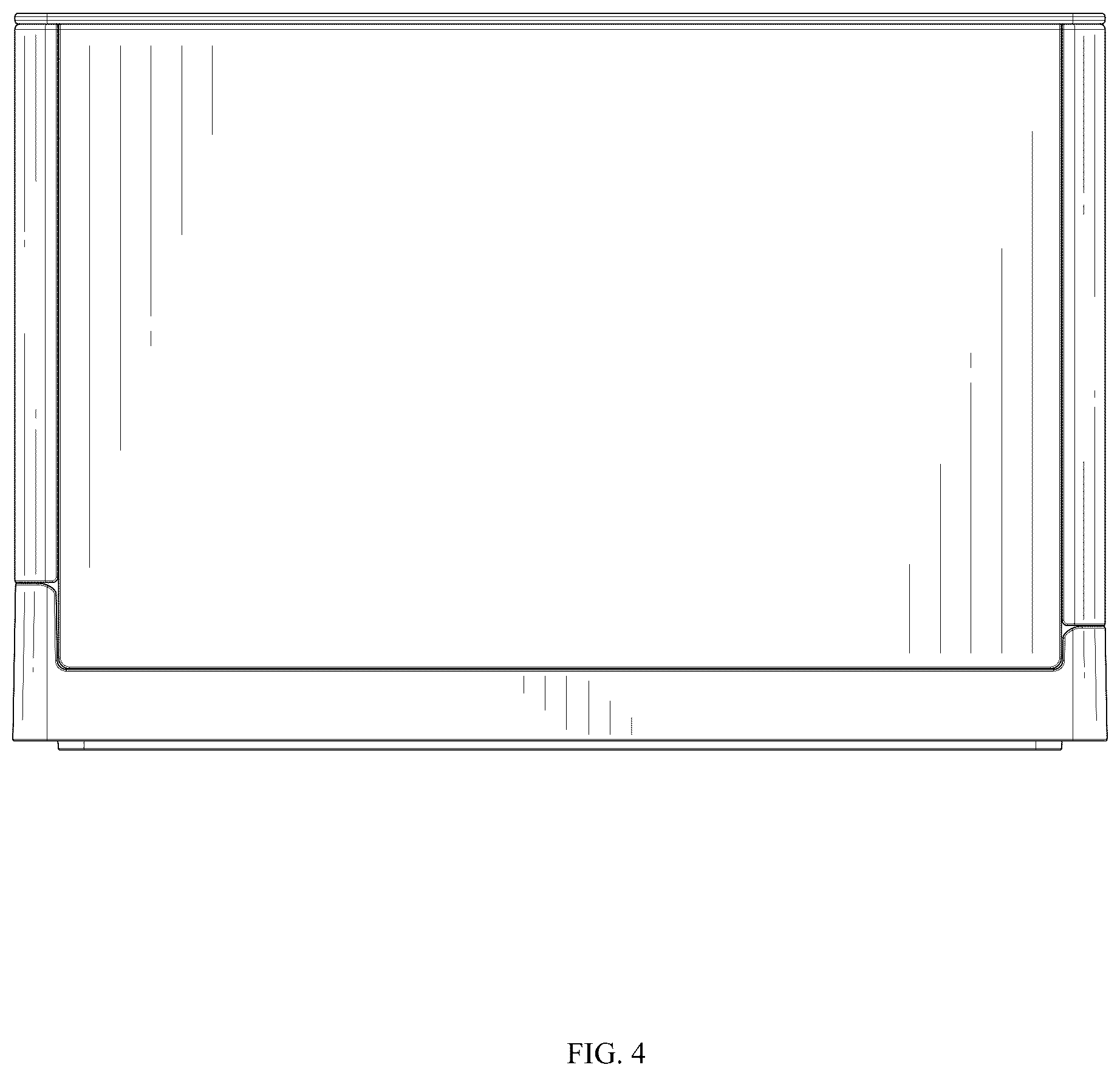 Patent USD1076444 Figure 4 – Foldable storage box