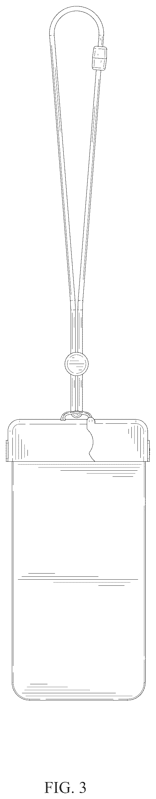 Patent USD1076445 Figure 3 – Waterproof bag