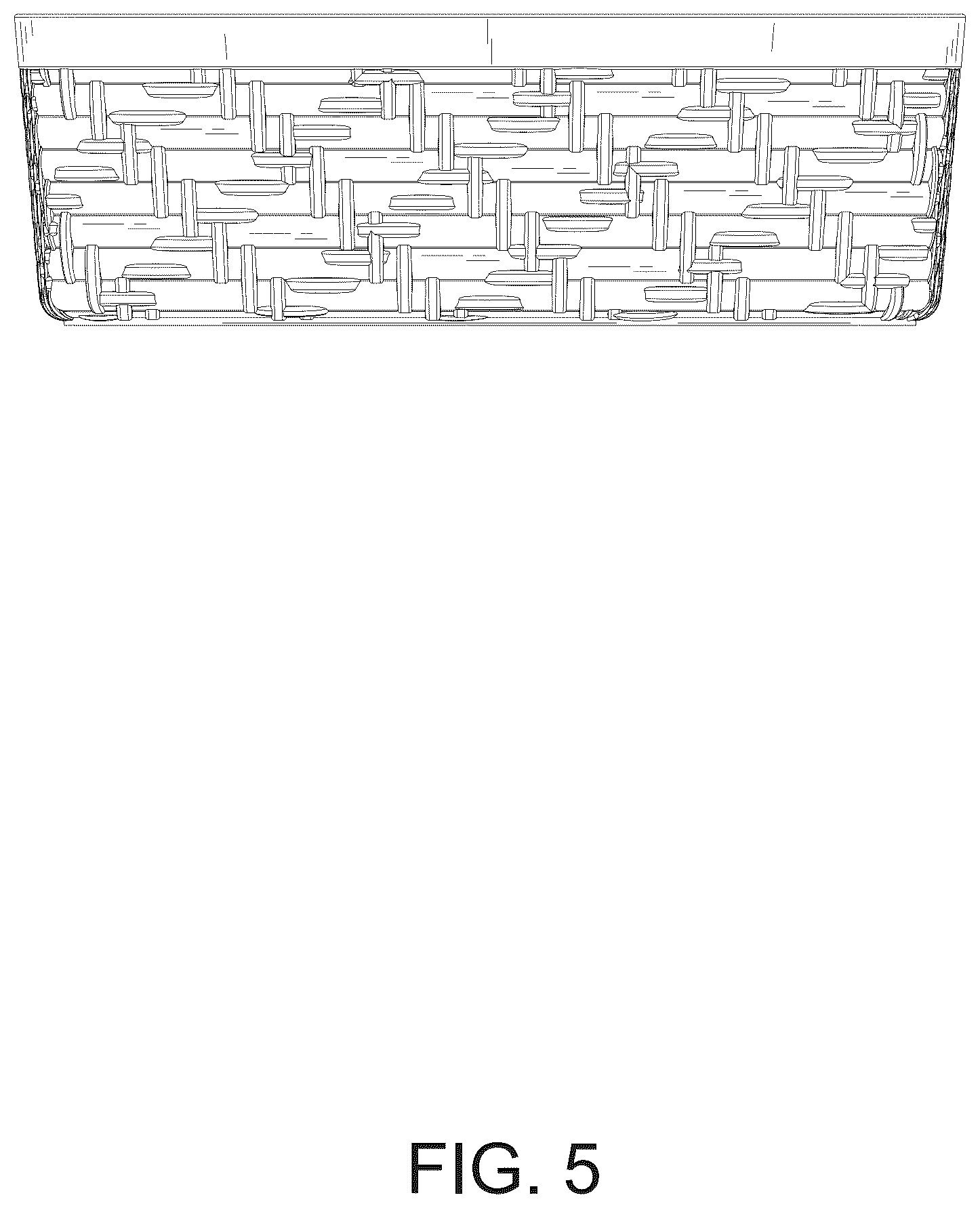 Patent USD1076446 Figure 5 – Storage basket