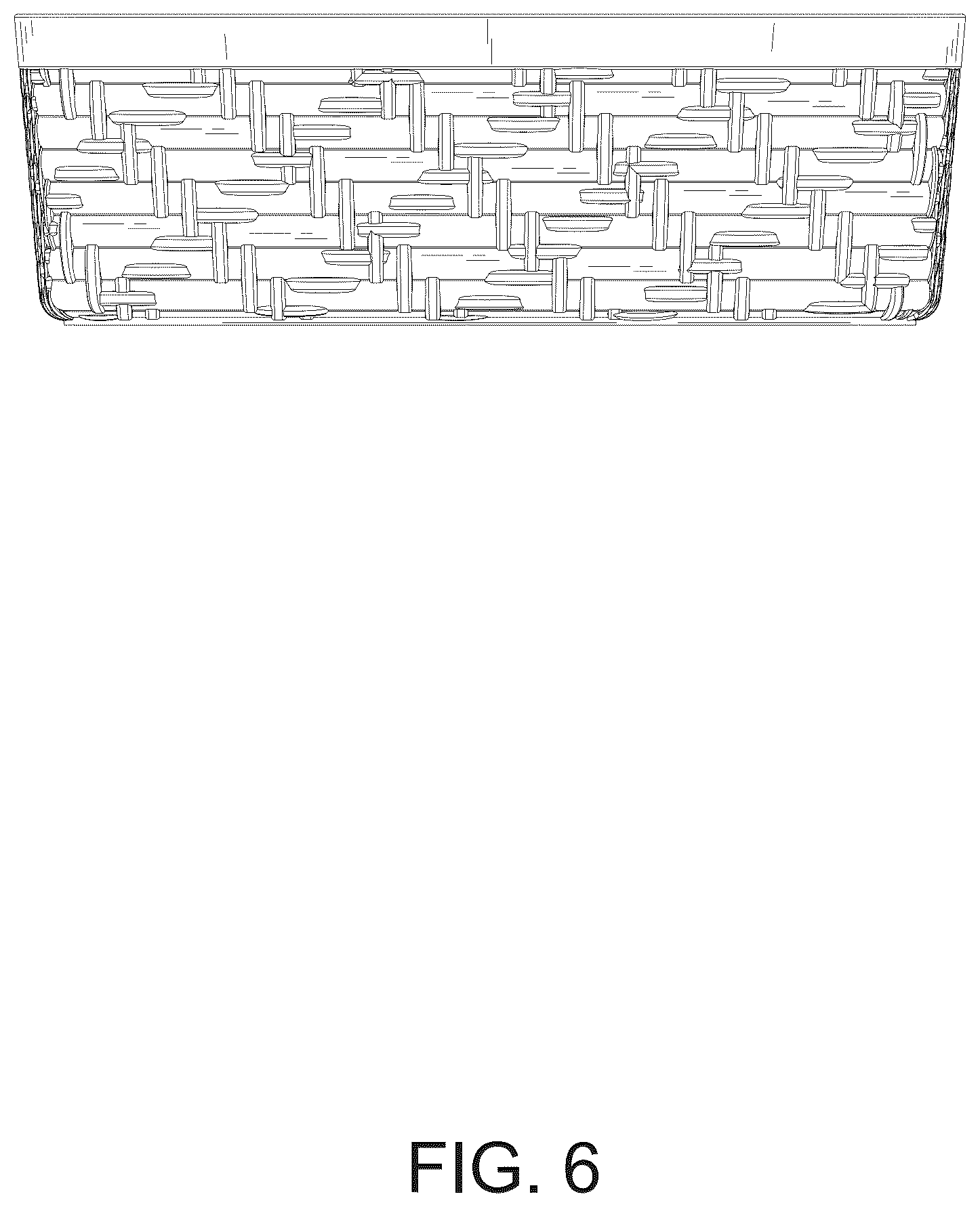Patent USD1076446 Figure 6 – Storage basket