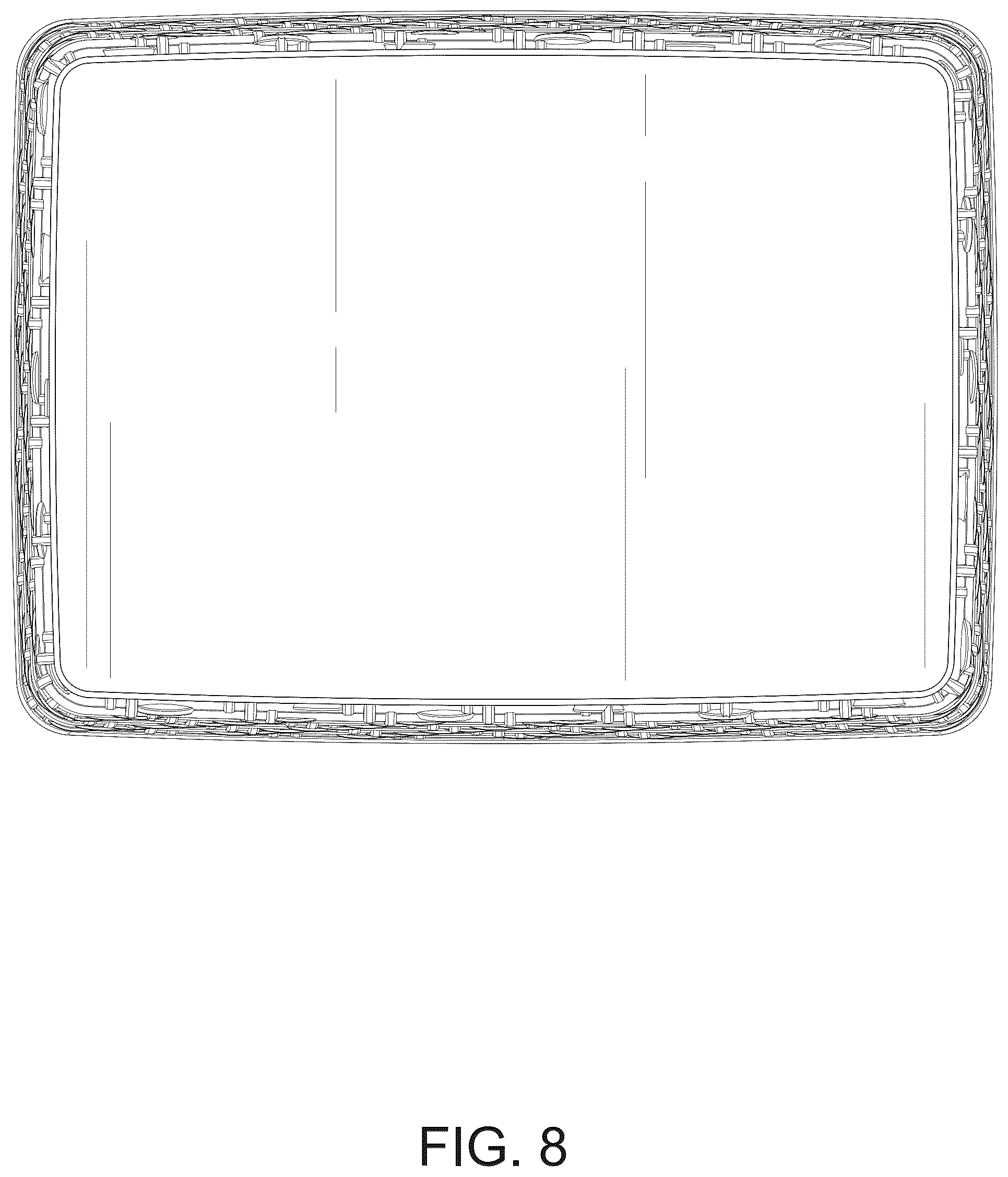 Patent USD1076446 Figure 8 – Storage basket