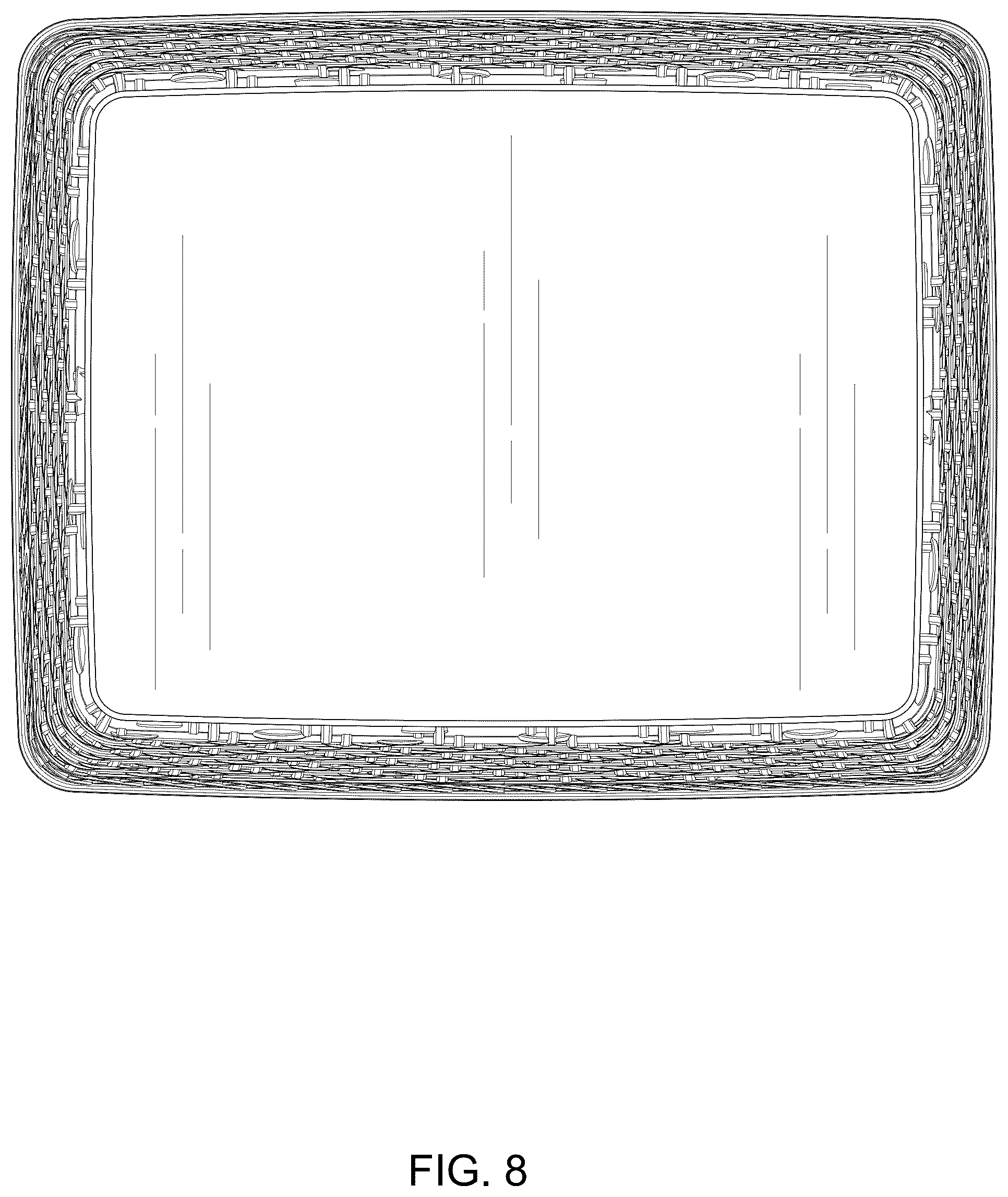 Patent USD1076447 Figure 8 – Storage basket