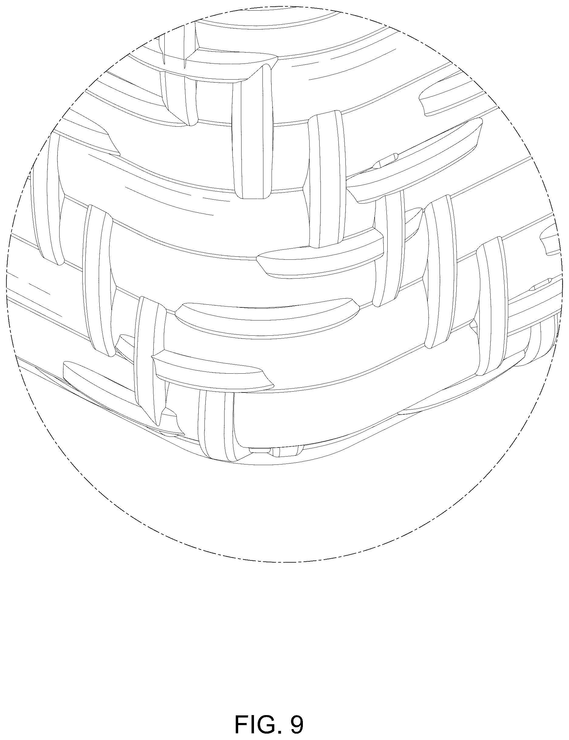 Patent USD1076447 Figure 9 – Storage basket