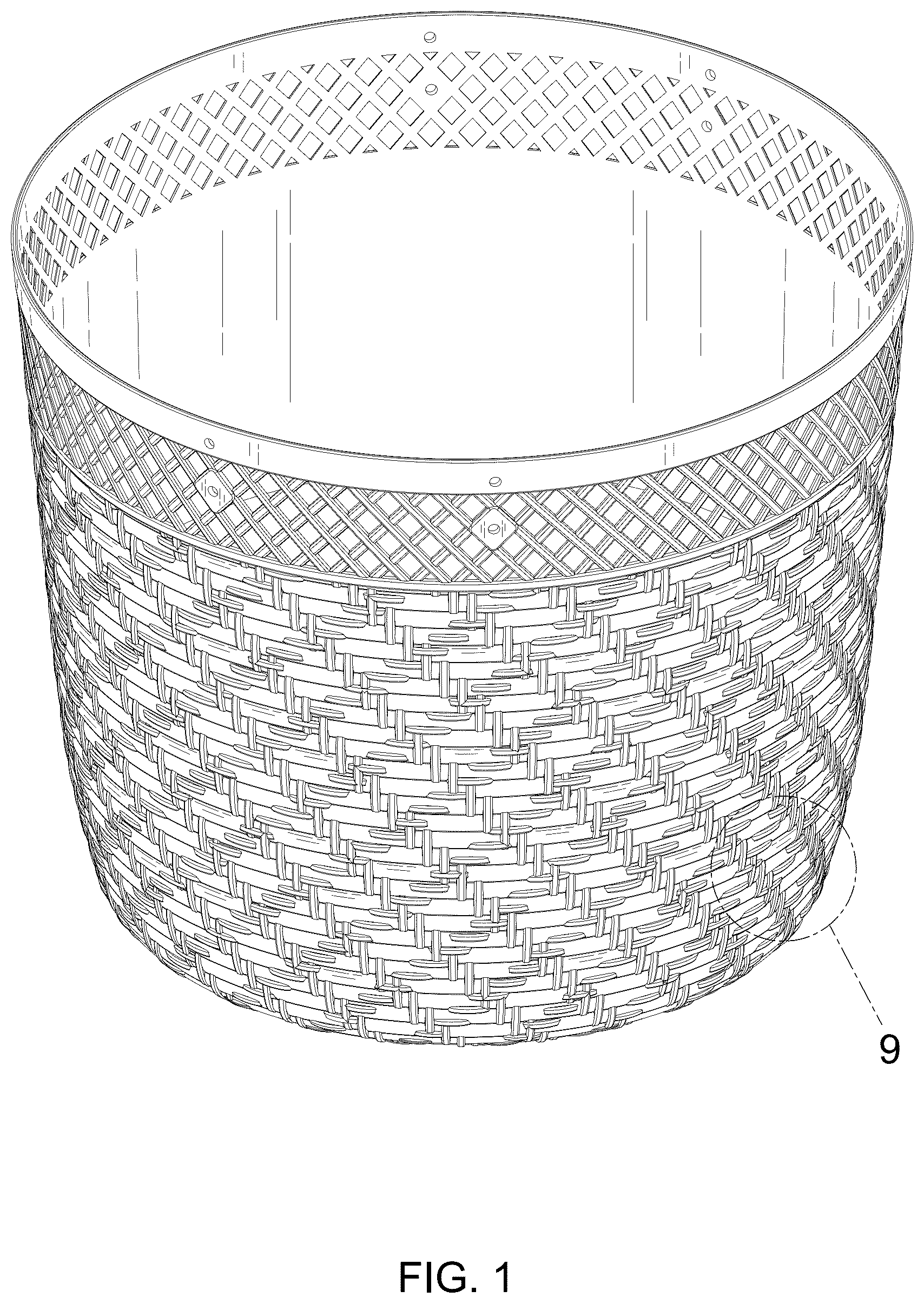 Patent USD1076448 — Storage basket — Figure 1
