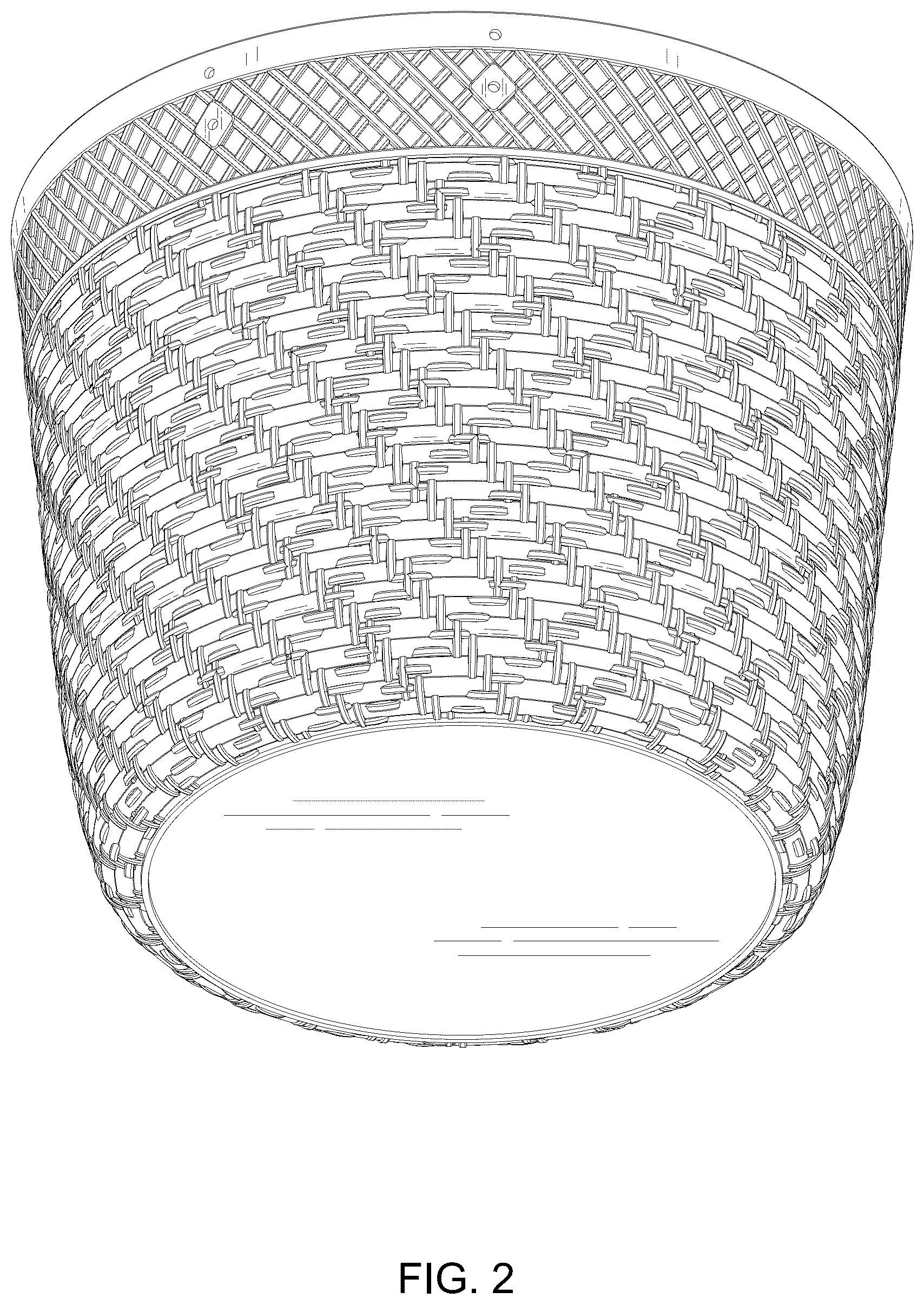 Patent USD1076448 Figure 2 – Storage basket