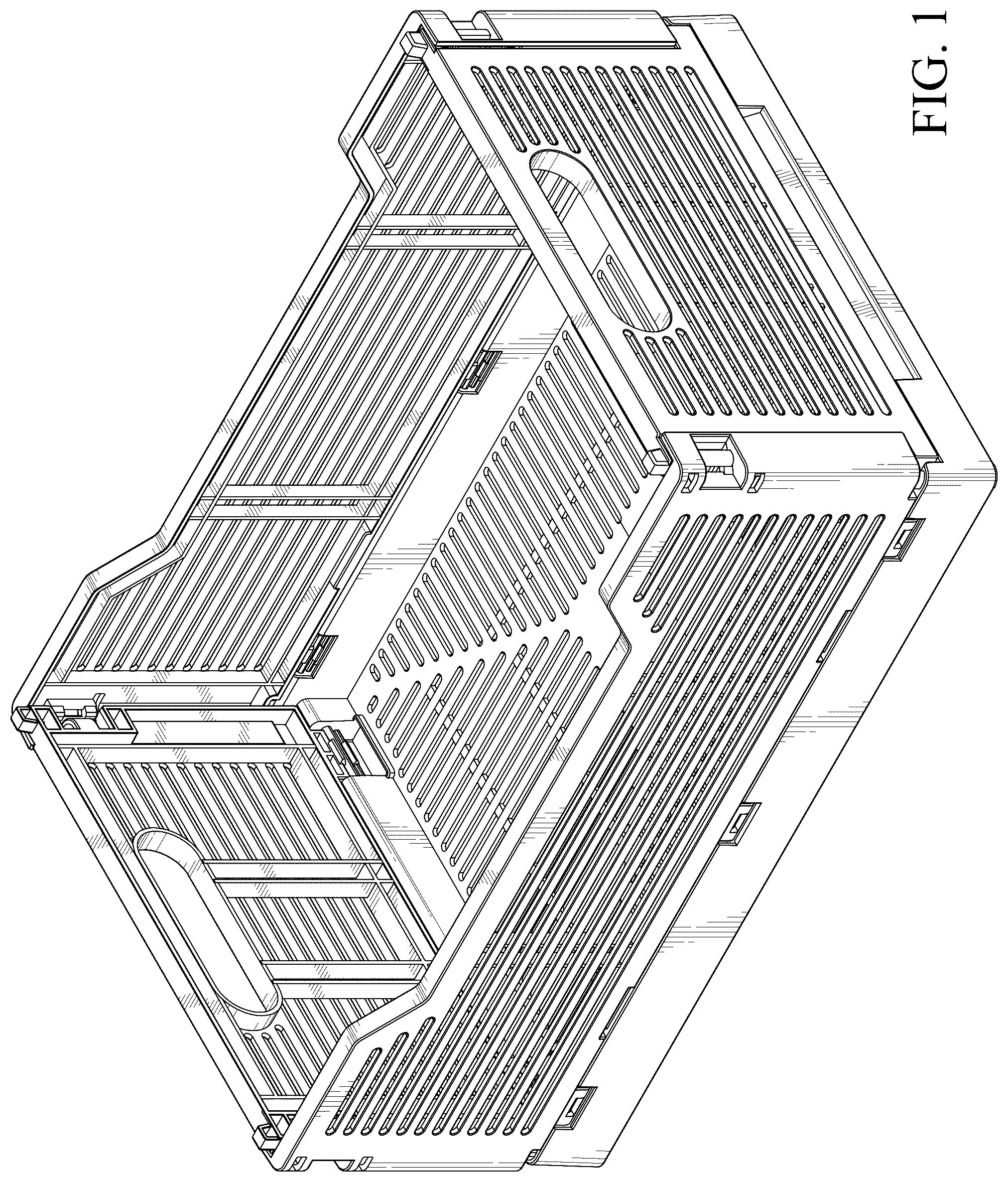 Patent USD1076449 Figure 1 – Storage basket