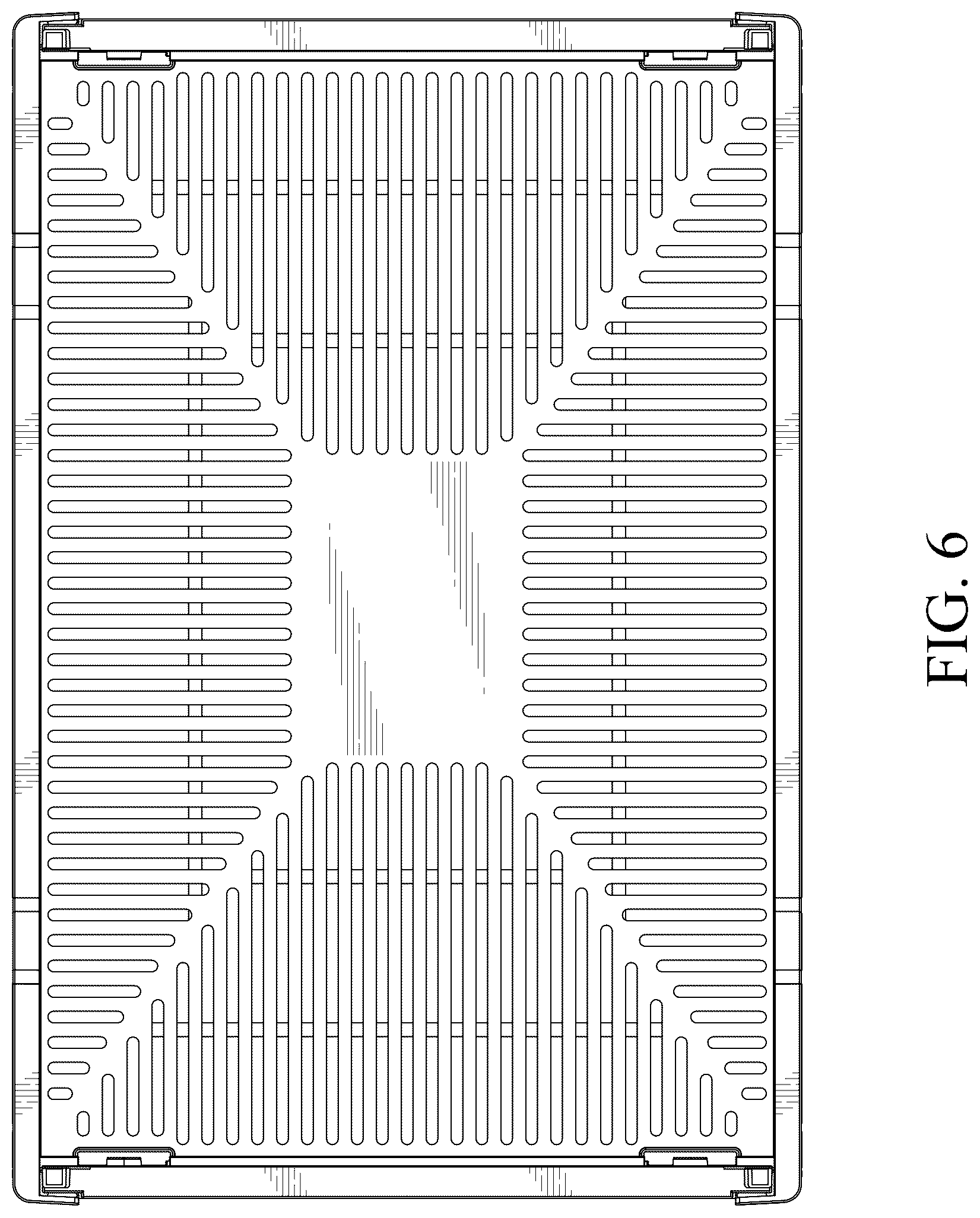 Patent USD1076449 Figure 6 – Storage basket