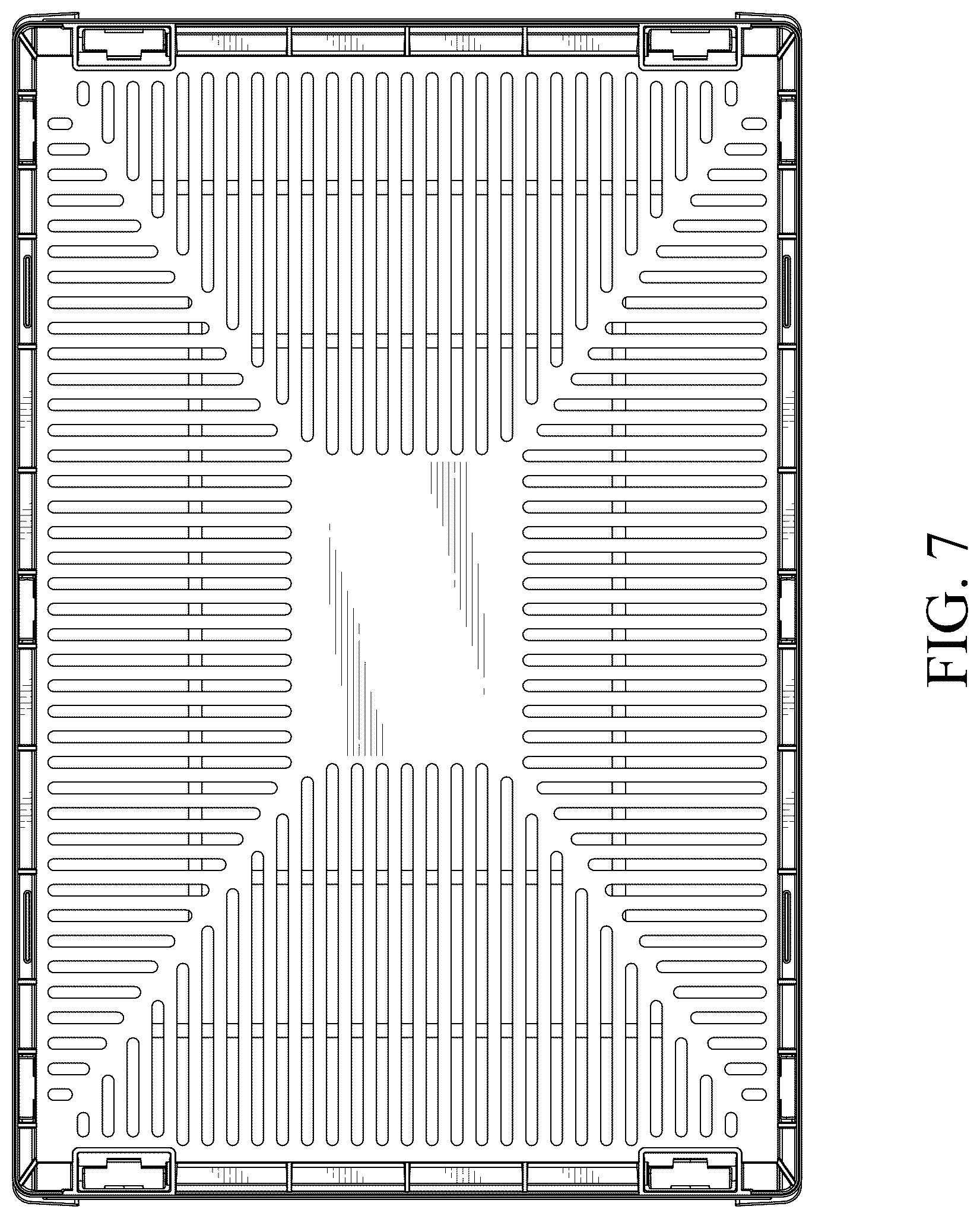 Patent USD1076449 Figure 7 – Storage basket