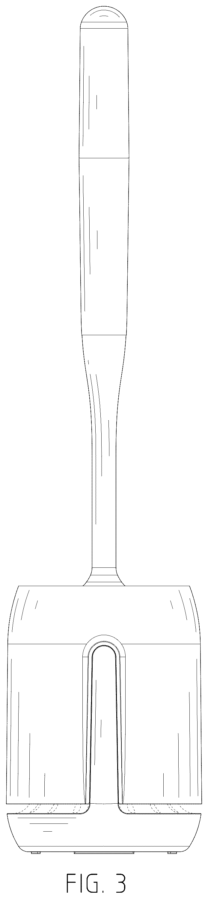Patent USD1076452 Figure 3 – Combined toilet brush and stand