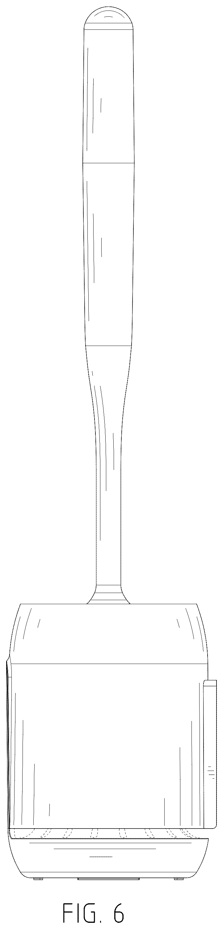 Patent USD1076452 Figure 6 – Combined toilet brush and stand