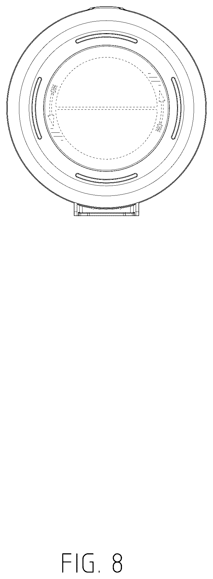 Patent USD1076452 Figure 8 – Combined toilet brush and stand