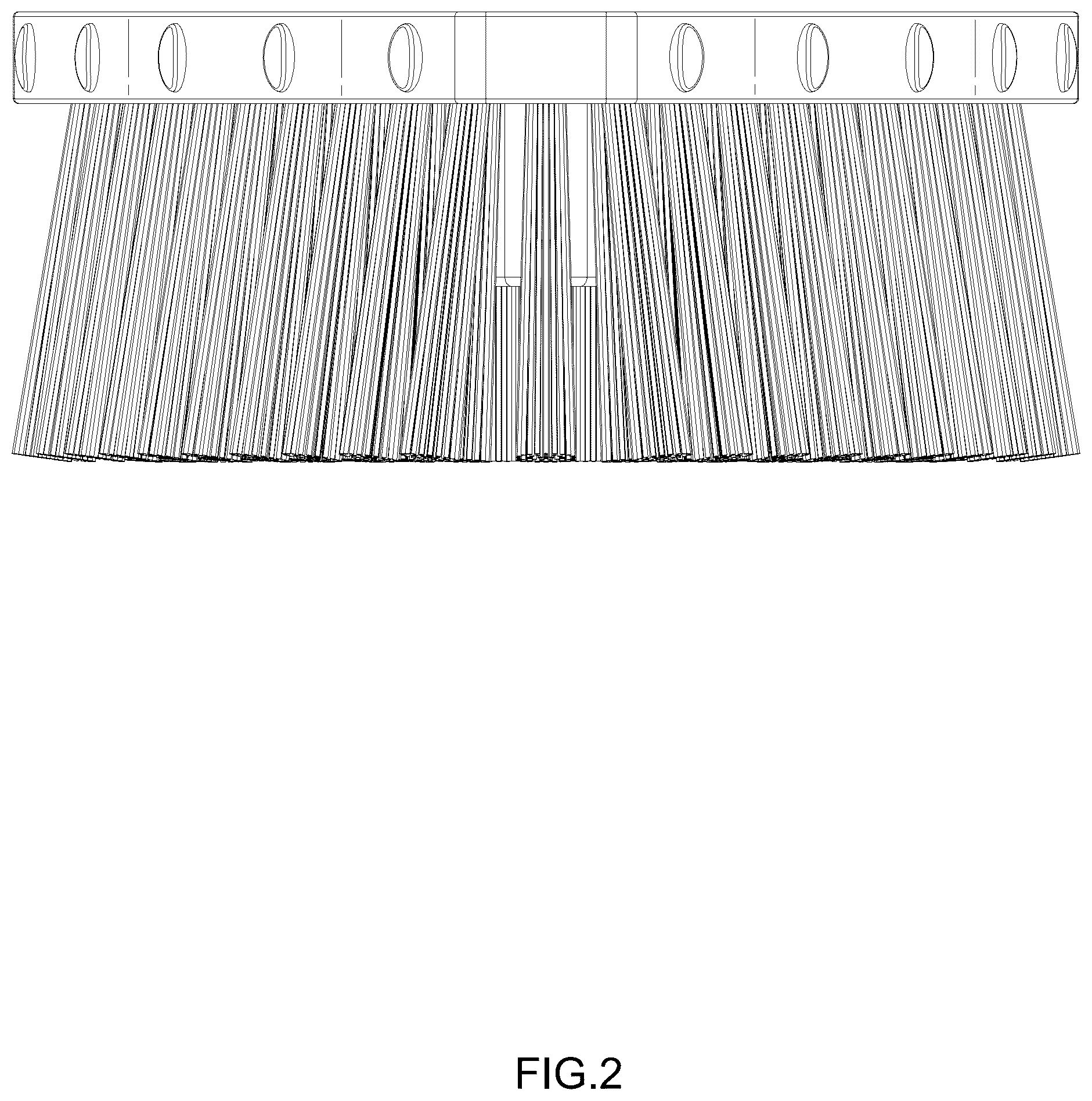 Patent USD1076453 Figure 2 – Head for cleaning brush