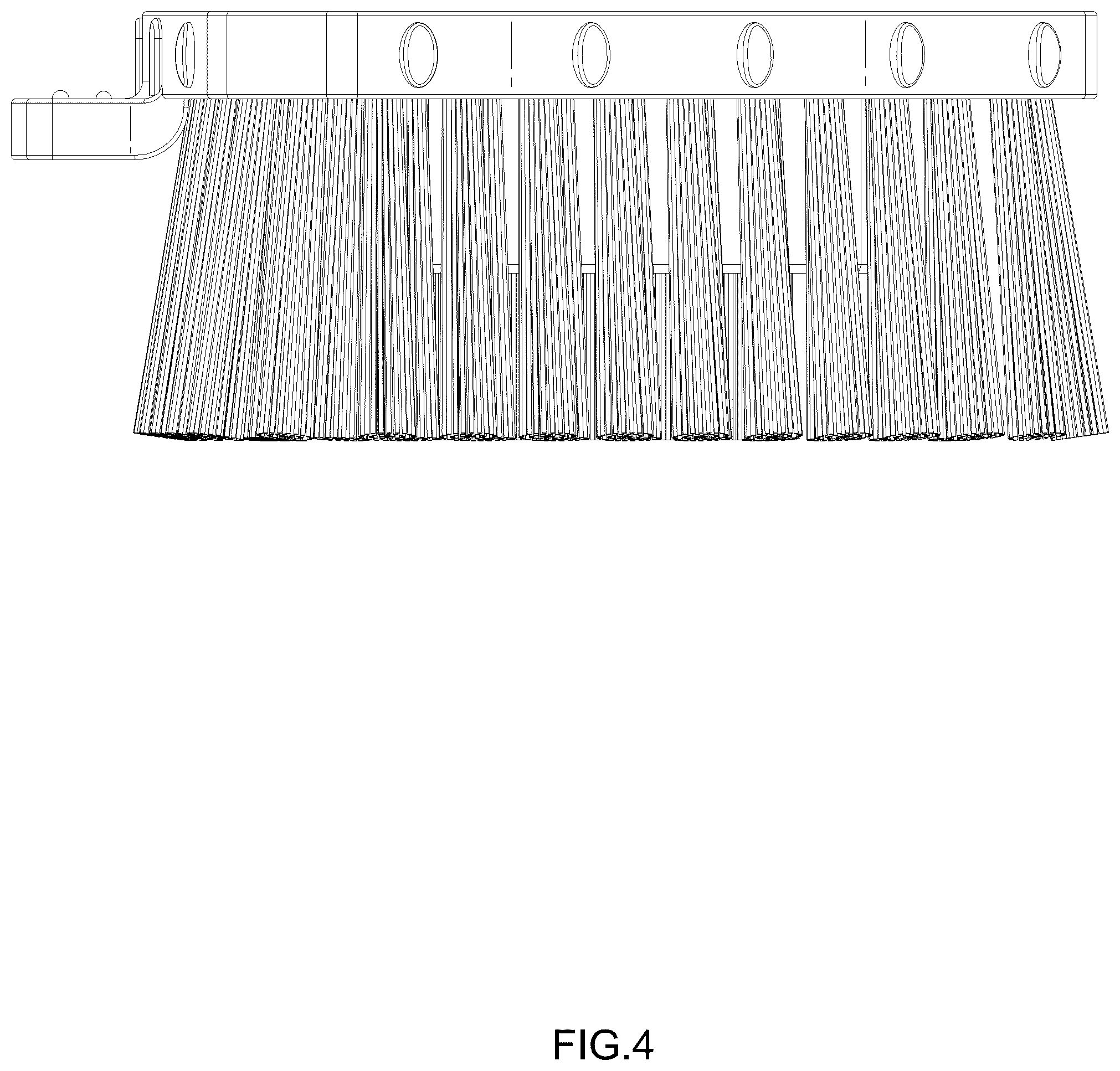 Patent USD1076453 Figure 4 – Head for cleaning brush
