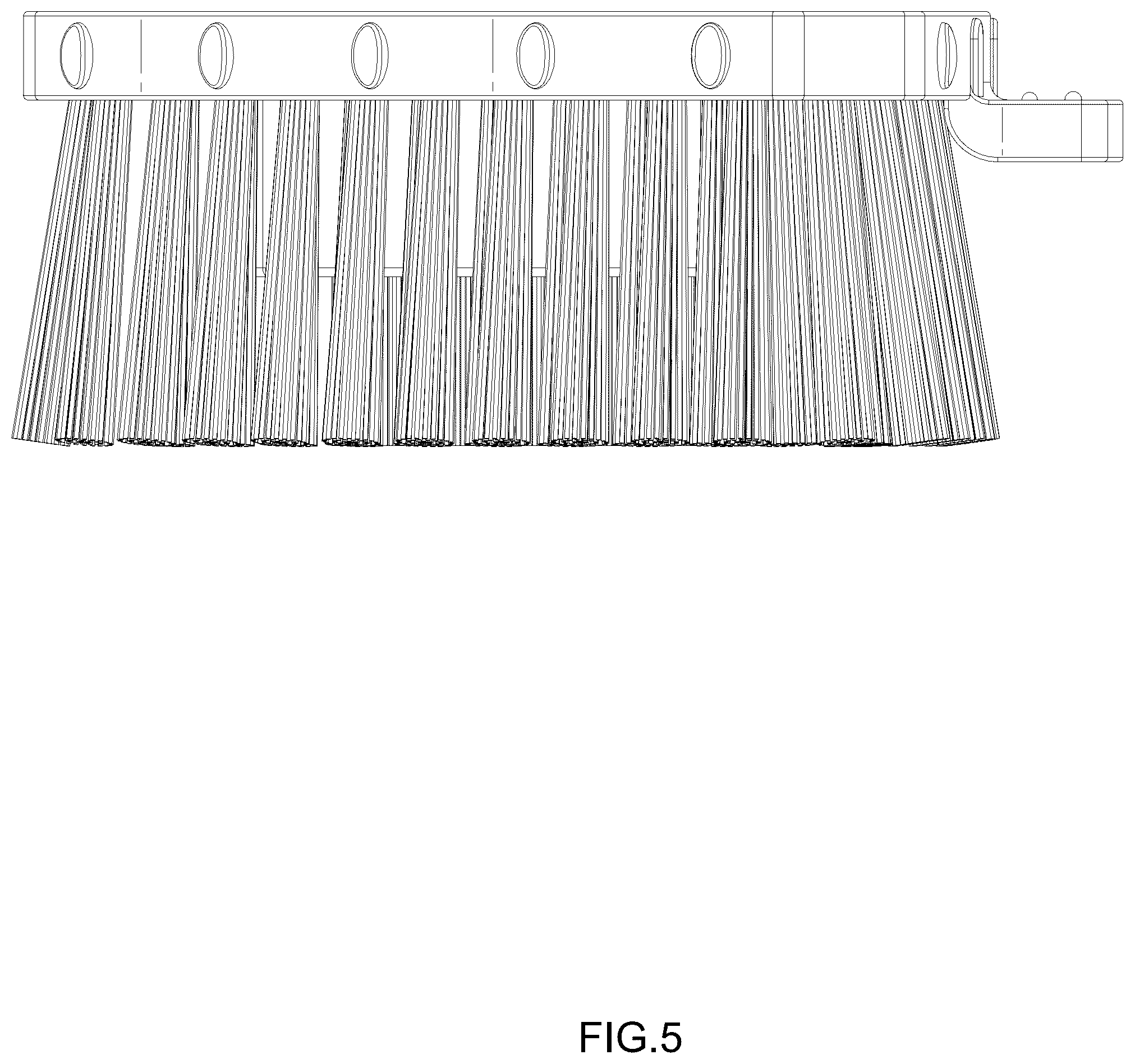 Patent USD1076453 Figure 5 – Head for cleaning brush