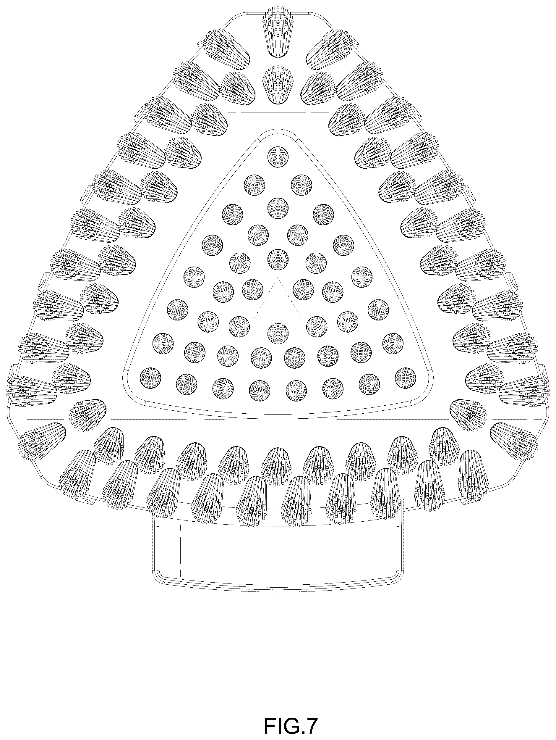 Patent USD1076453 Figure 7 – Head for cleaning brush