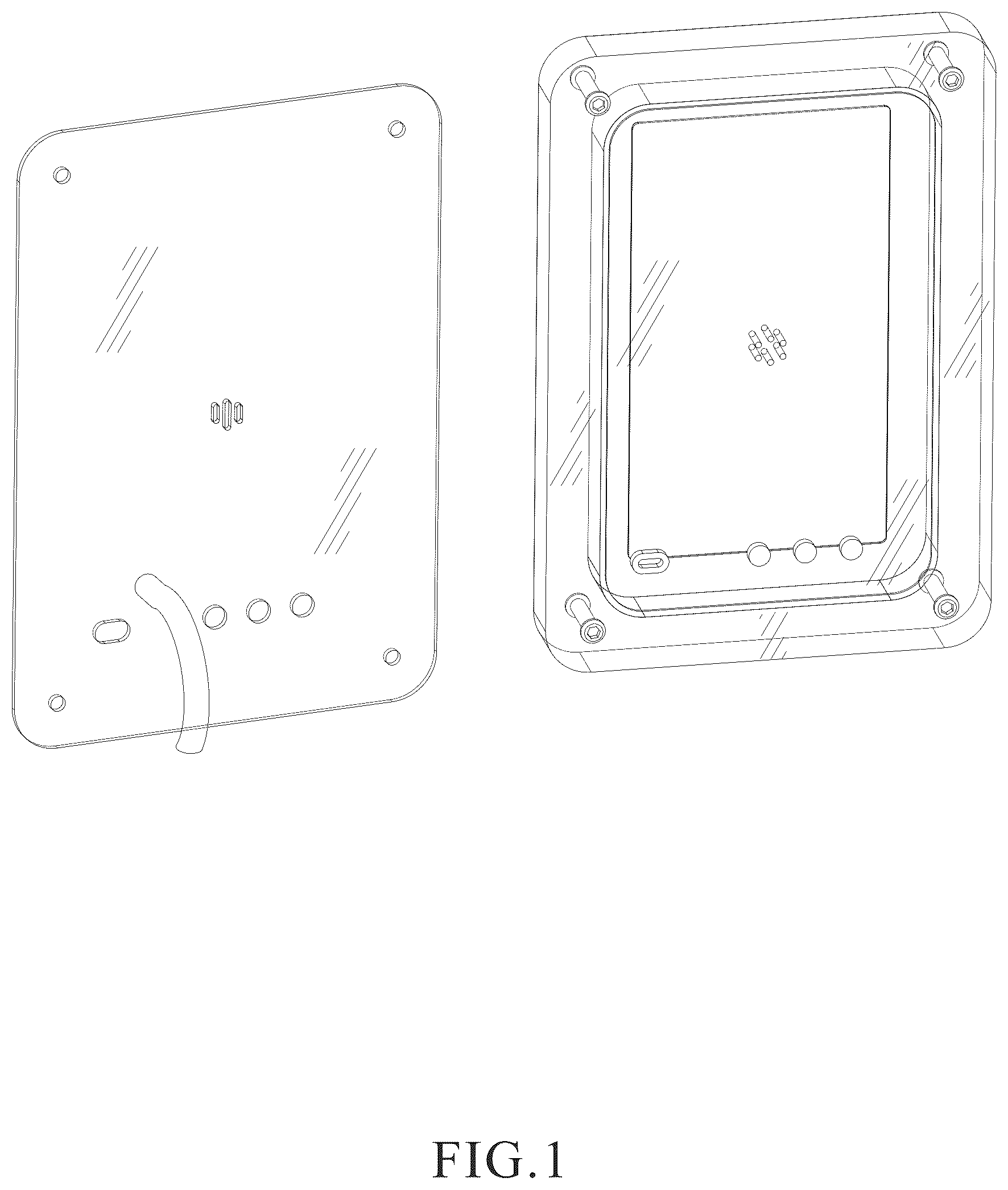 Patent USD1076465 Figure 1 – Electronic photo frame