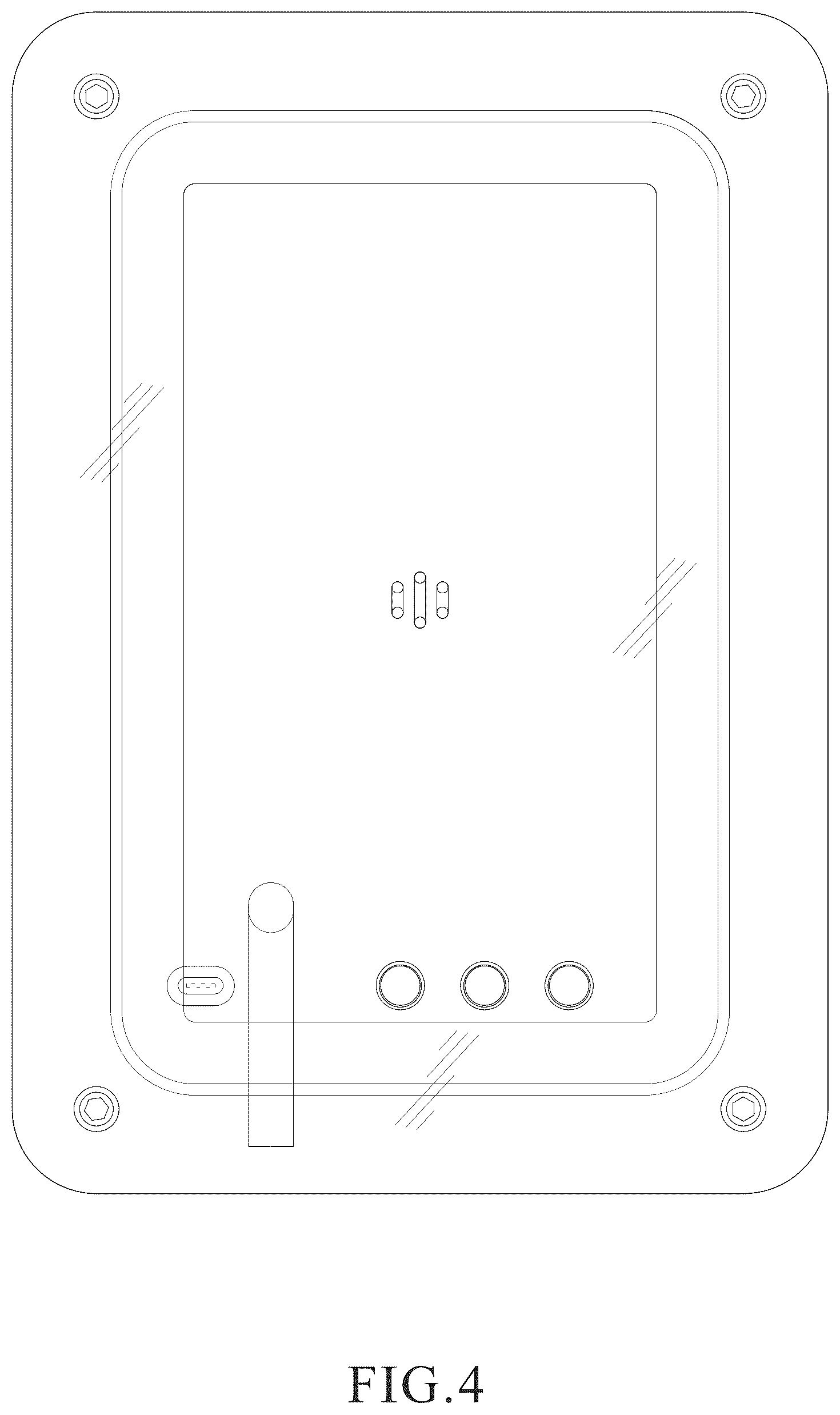 Patent USD1076465 Figure 4 – Electronic photo frame