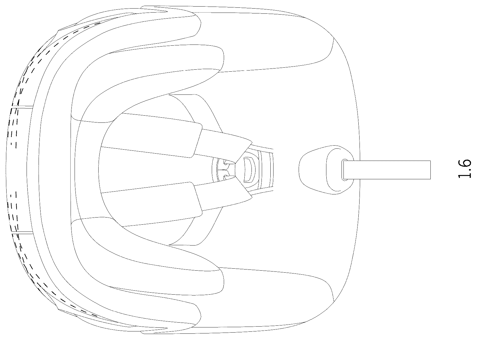 Patent USD1076468 Figure 6 – Child safety seat