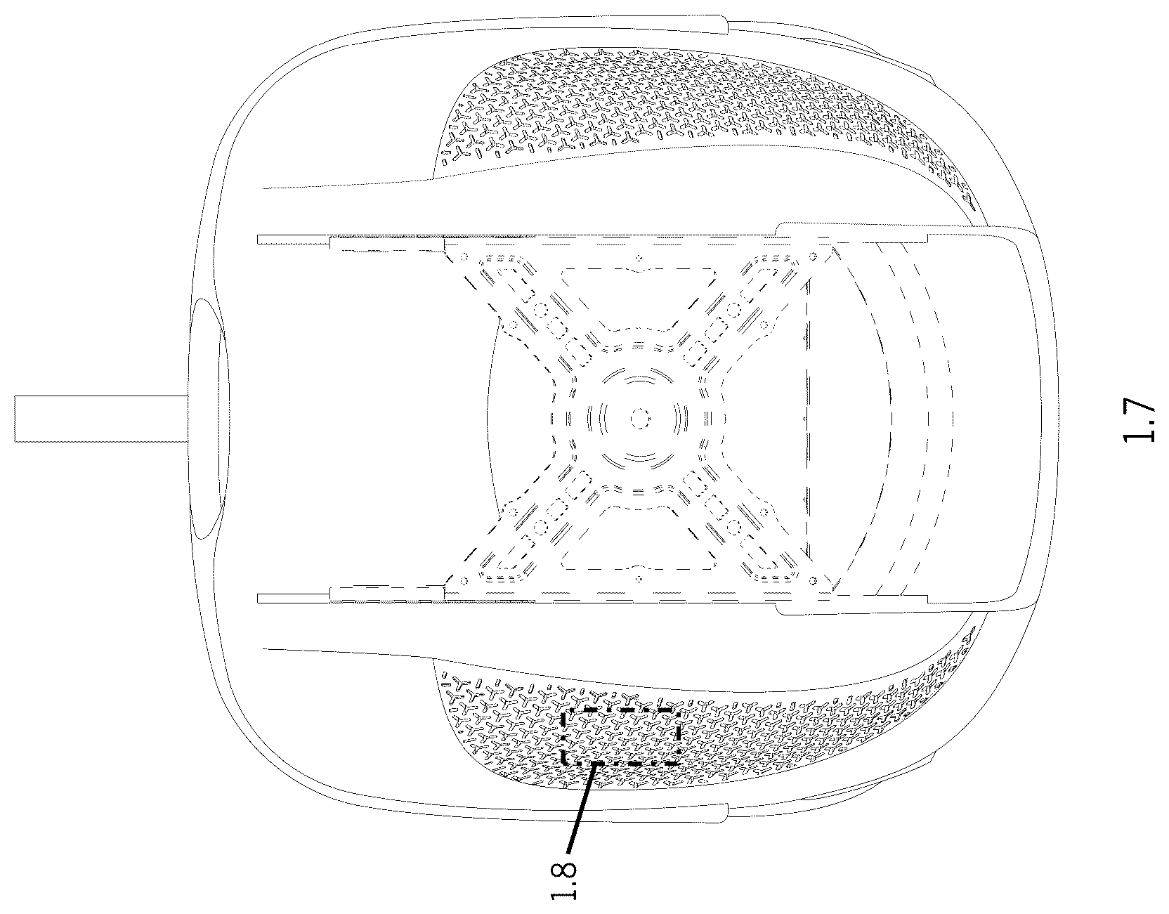 Patent USD1076468 Figure 7 – Child safety seat